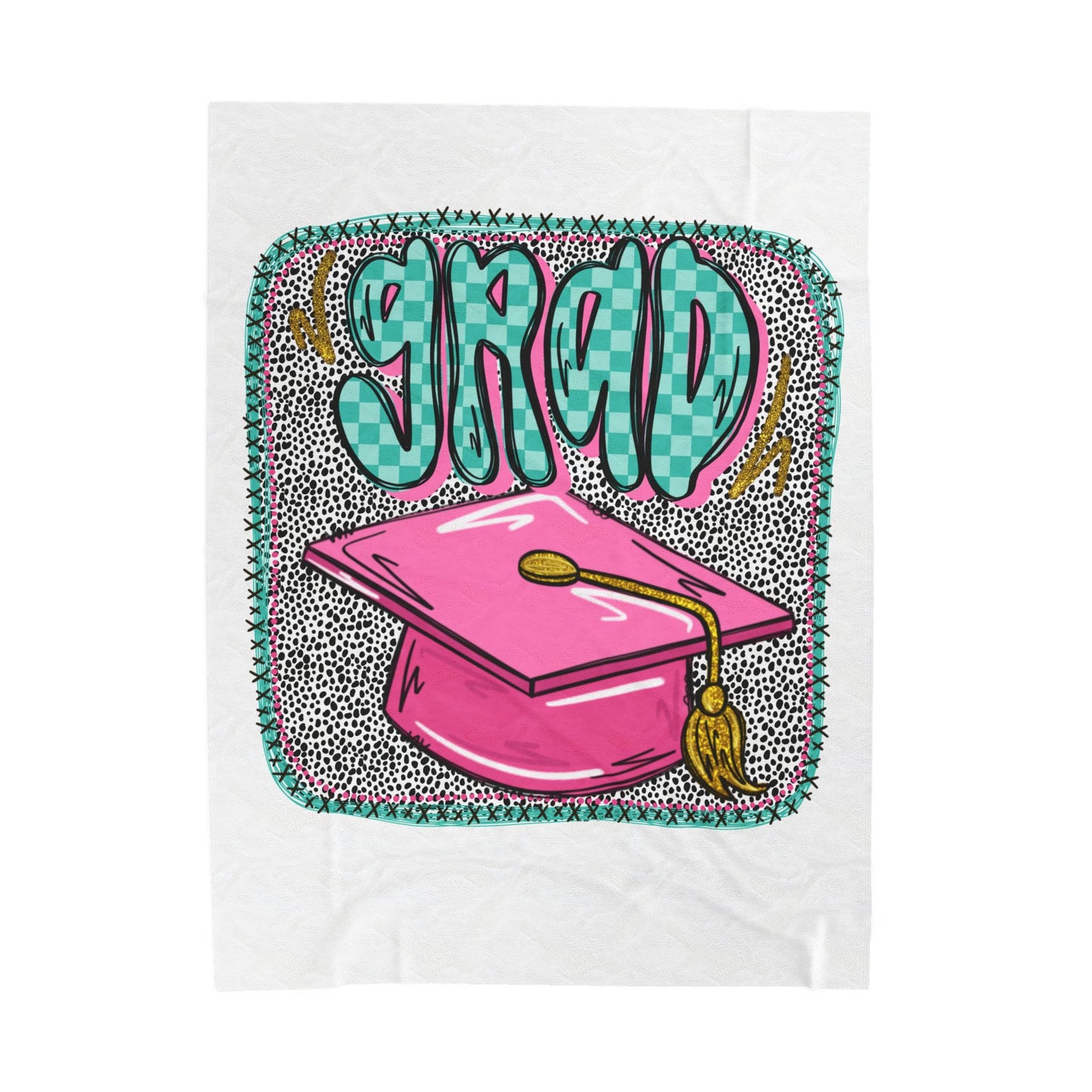 Graduation Cap Plush Blanket