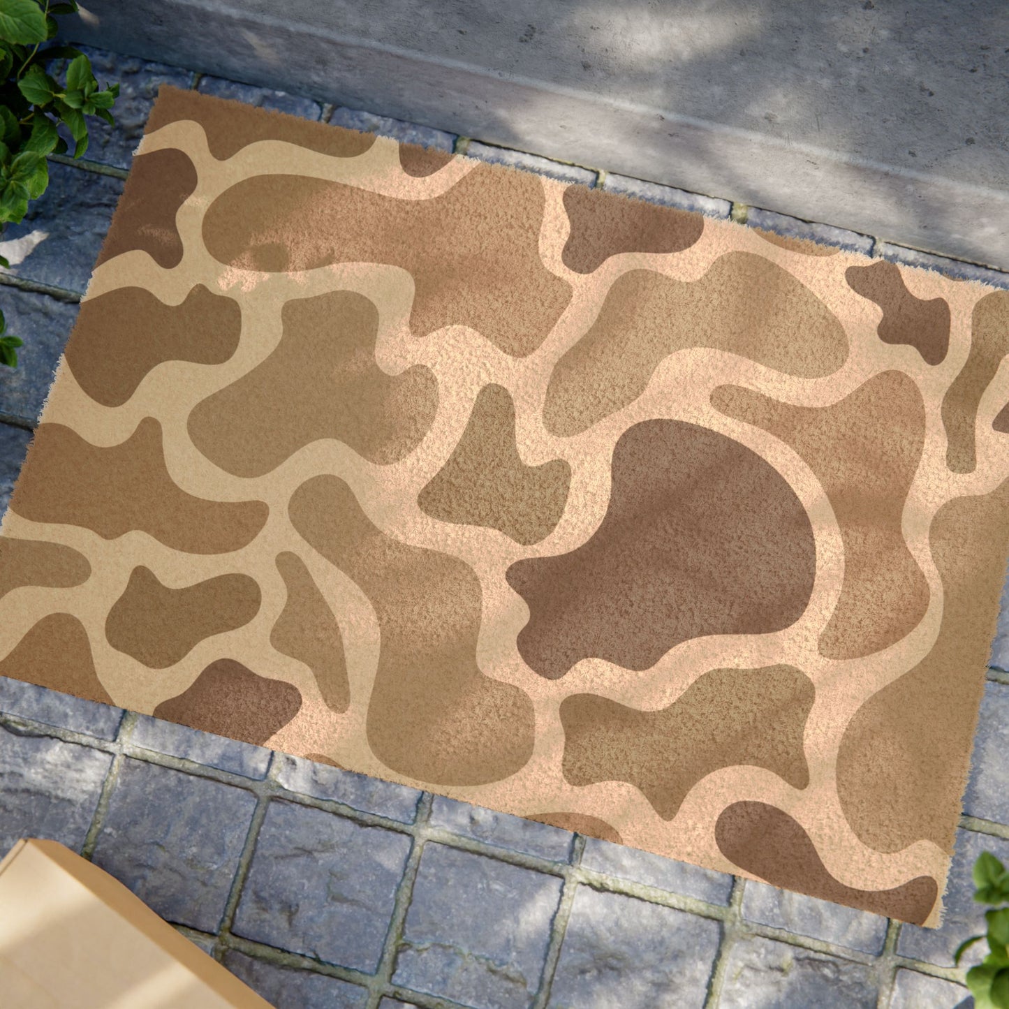 Camouflage Doormat — Brown Camo Outdoor Entry Rug