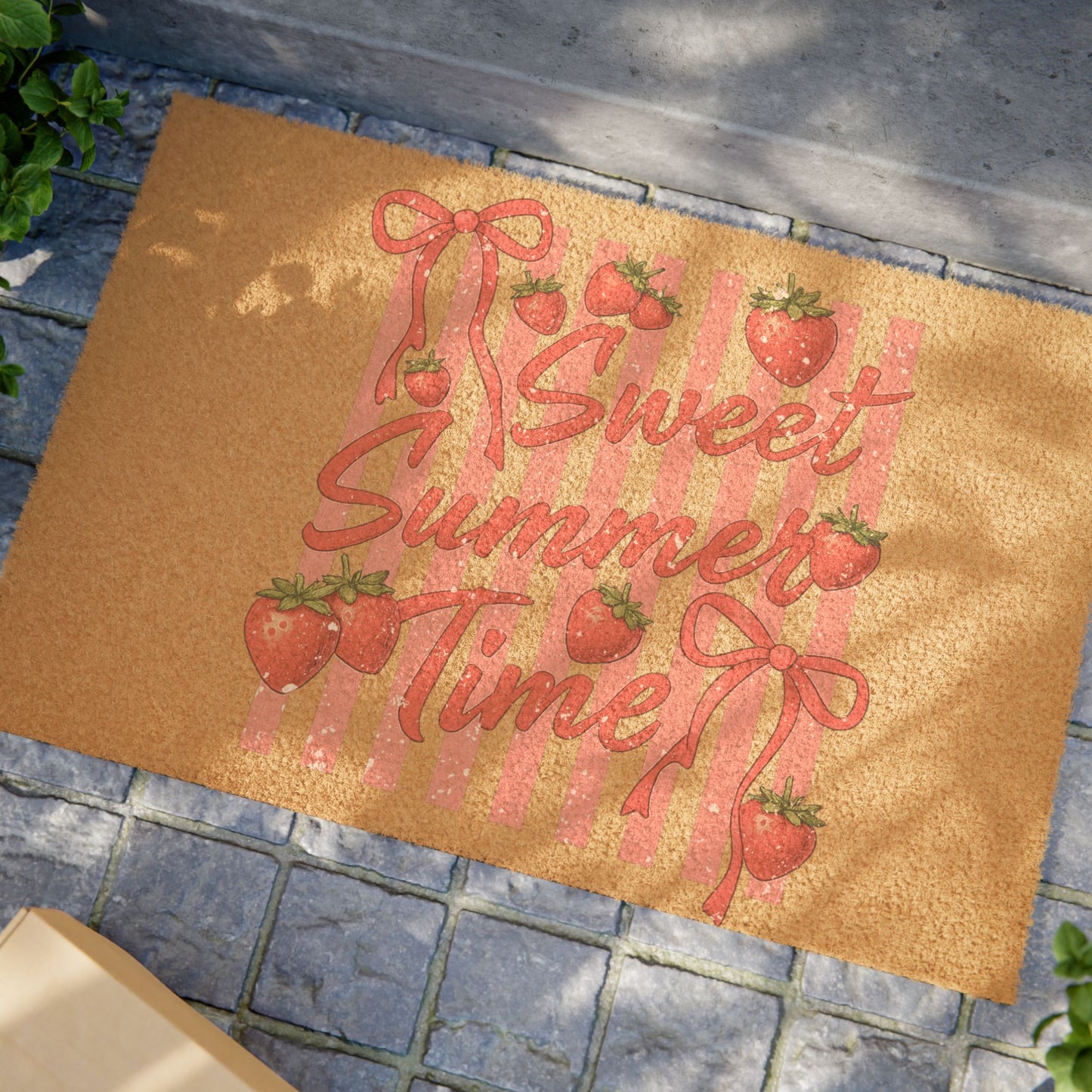 Doormat - Sweet Summer Time Strawberry Welcome Mat