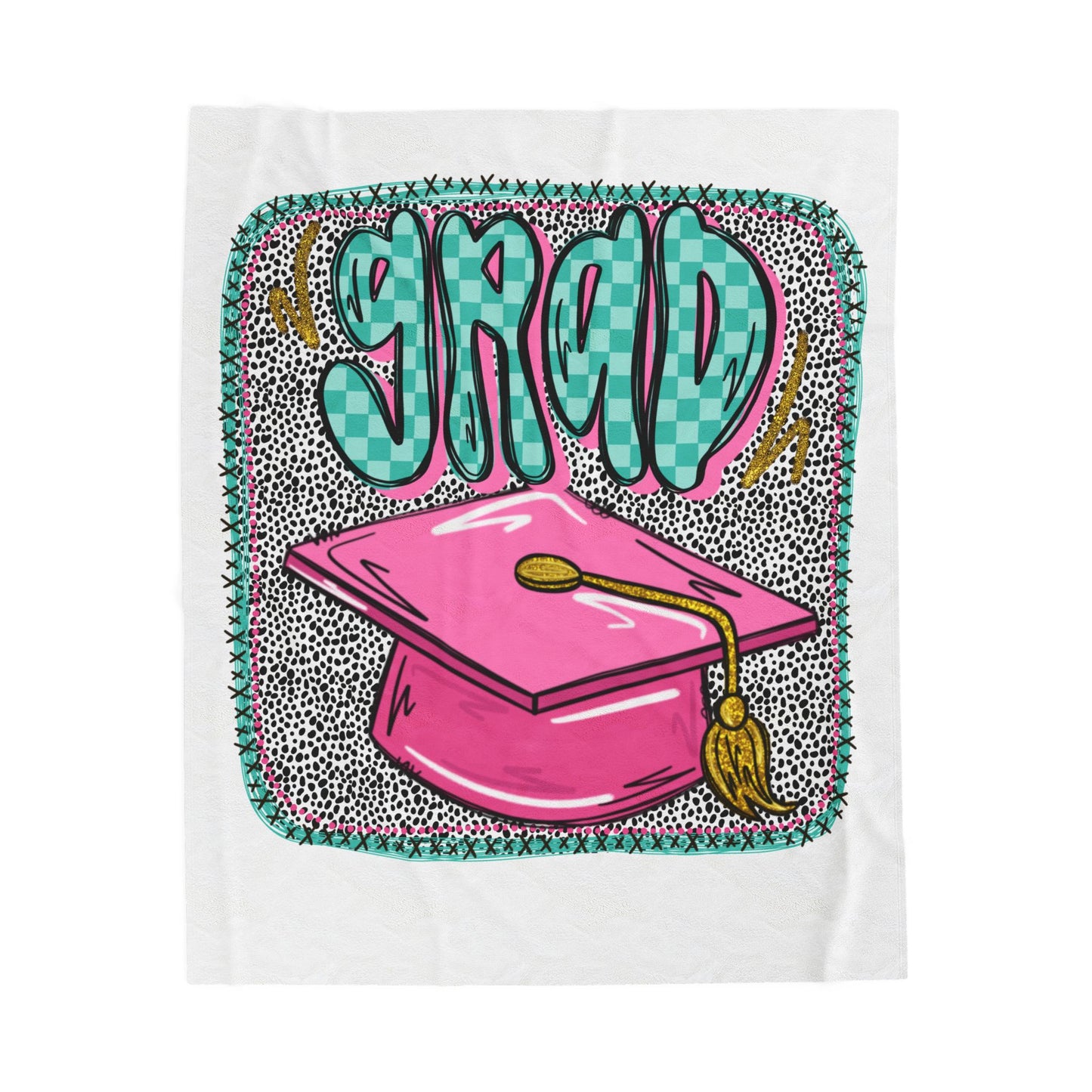 Graduation Cap Plush Blanket