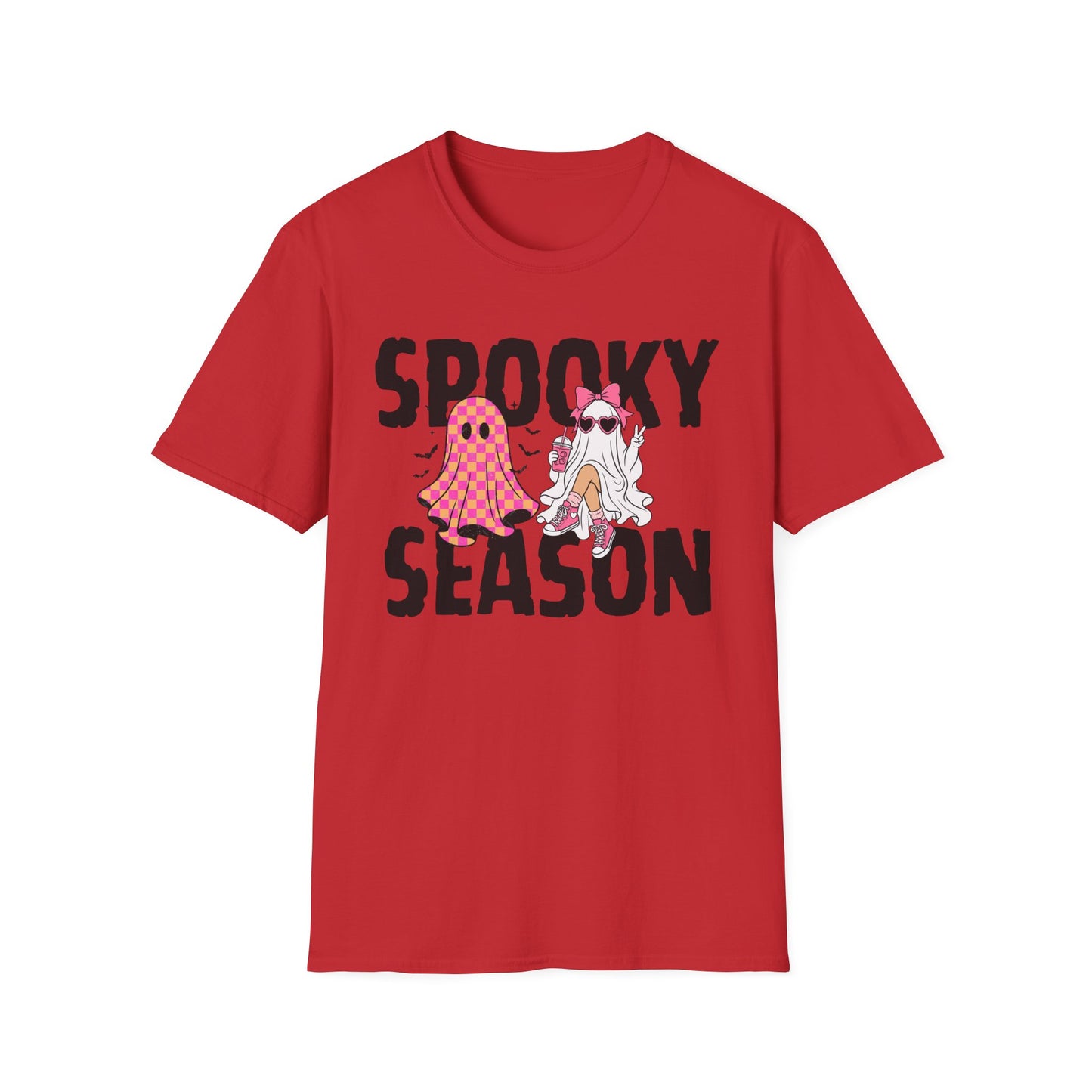 Spooky Season T-Shirt — Cute Ghost & Glam Halloween Tee