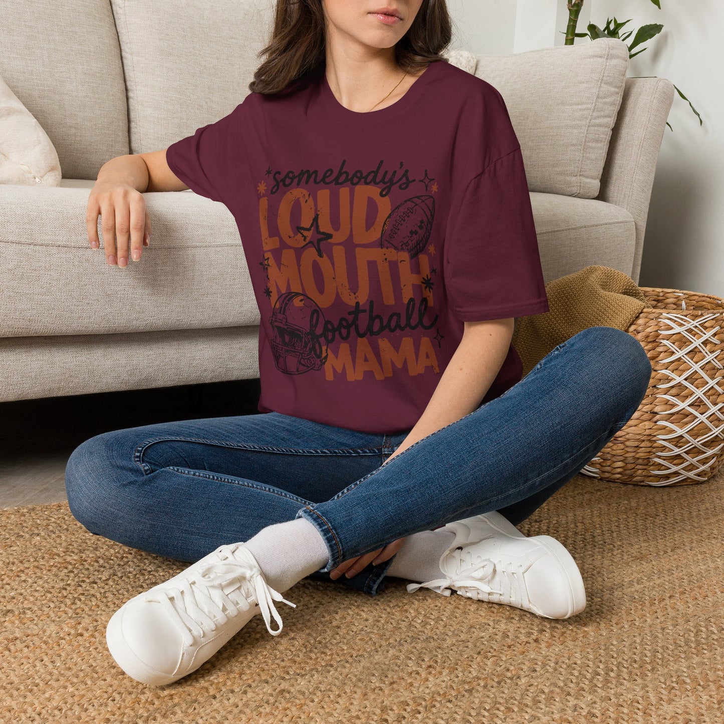 Loud Mouth Football Mama T-Shirt