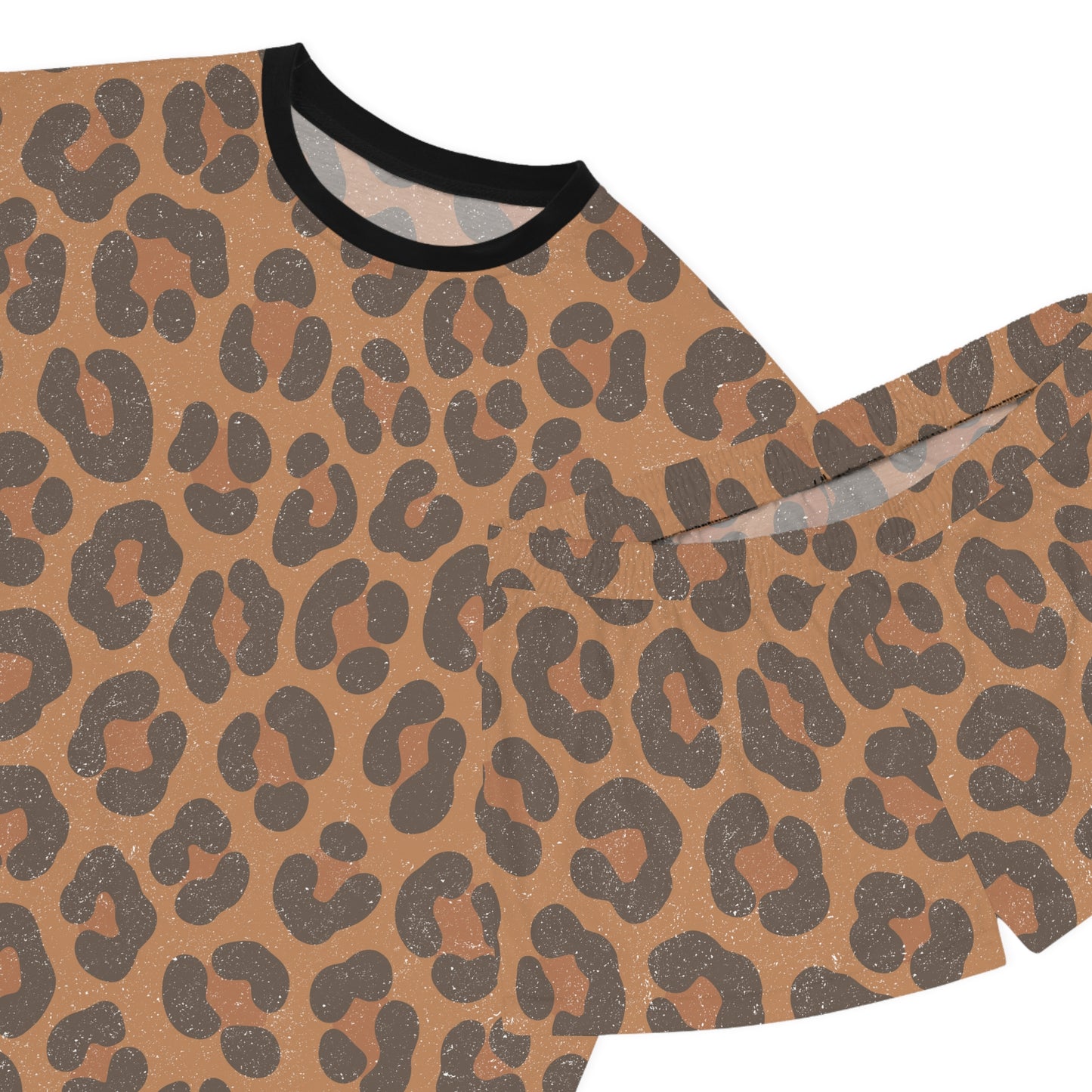 Leopard Print Women's Short Pajama Set