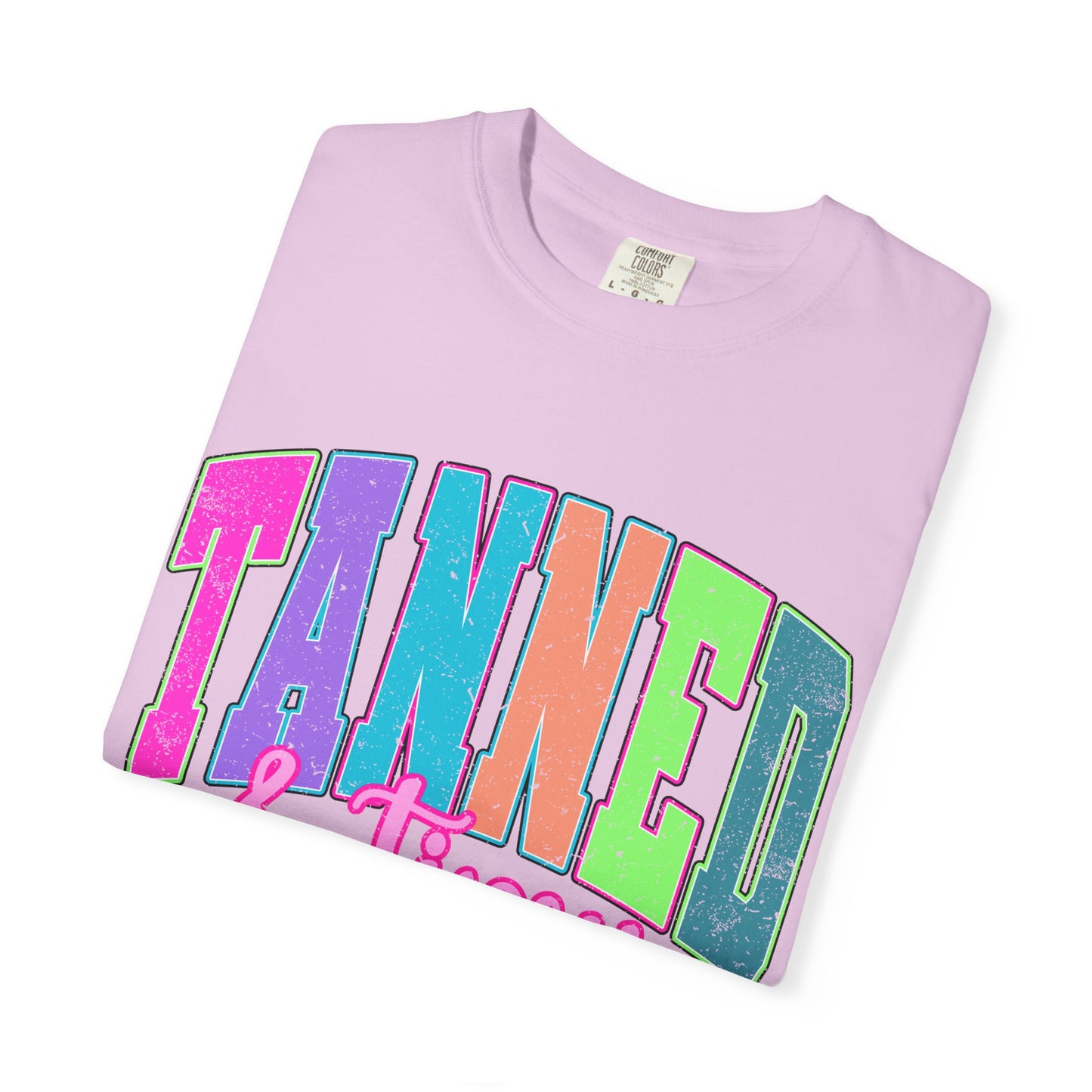 "Tanned & Tipsy" Colorful Beach Graphic Tee