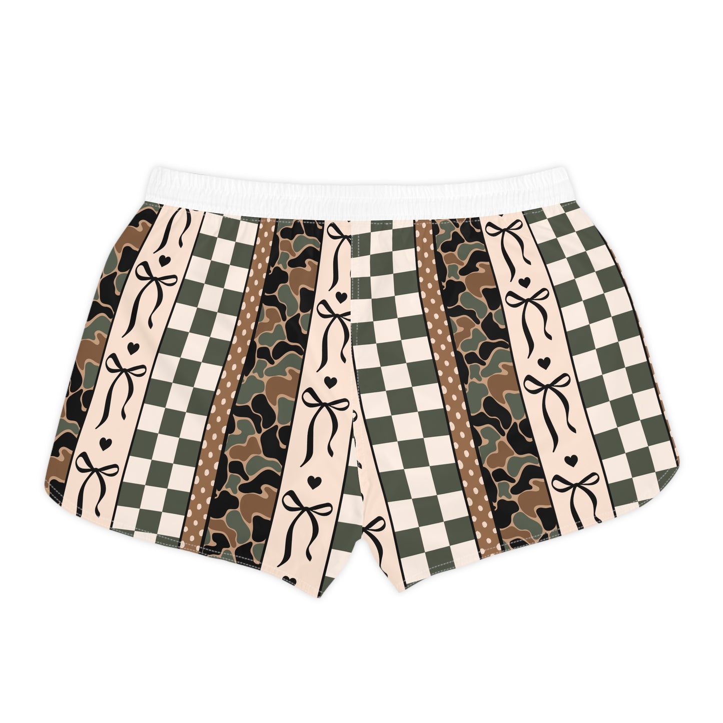 Camo Print Checkered Shorts