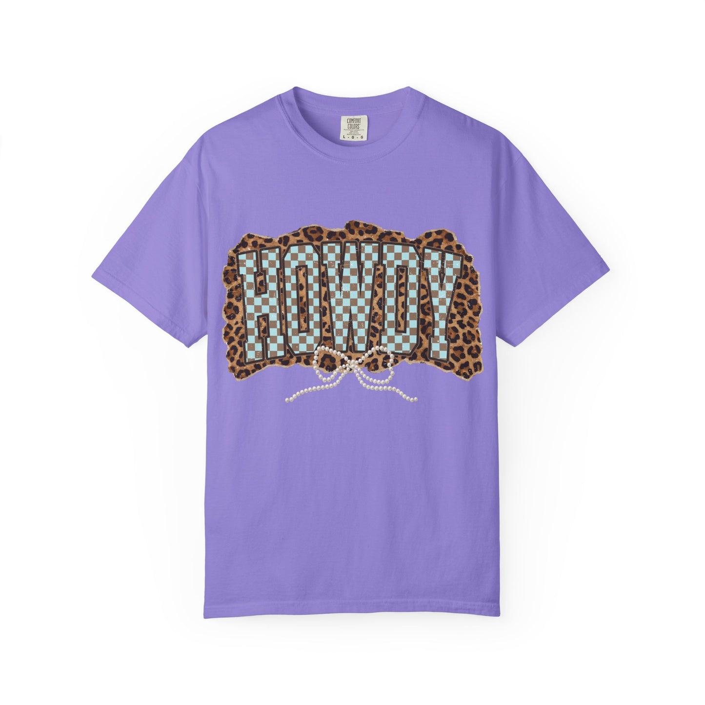 Howdy Leopard Patch T-Shirt Graphic Tee