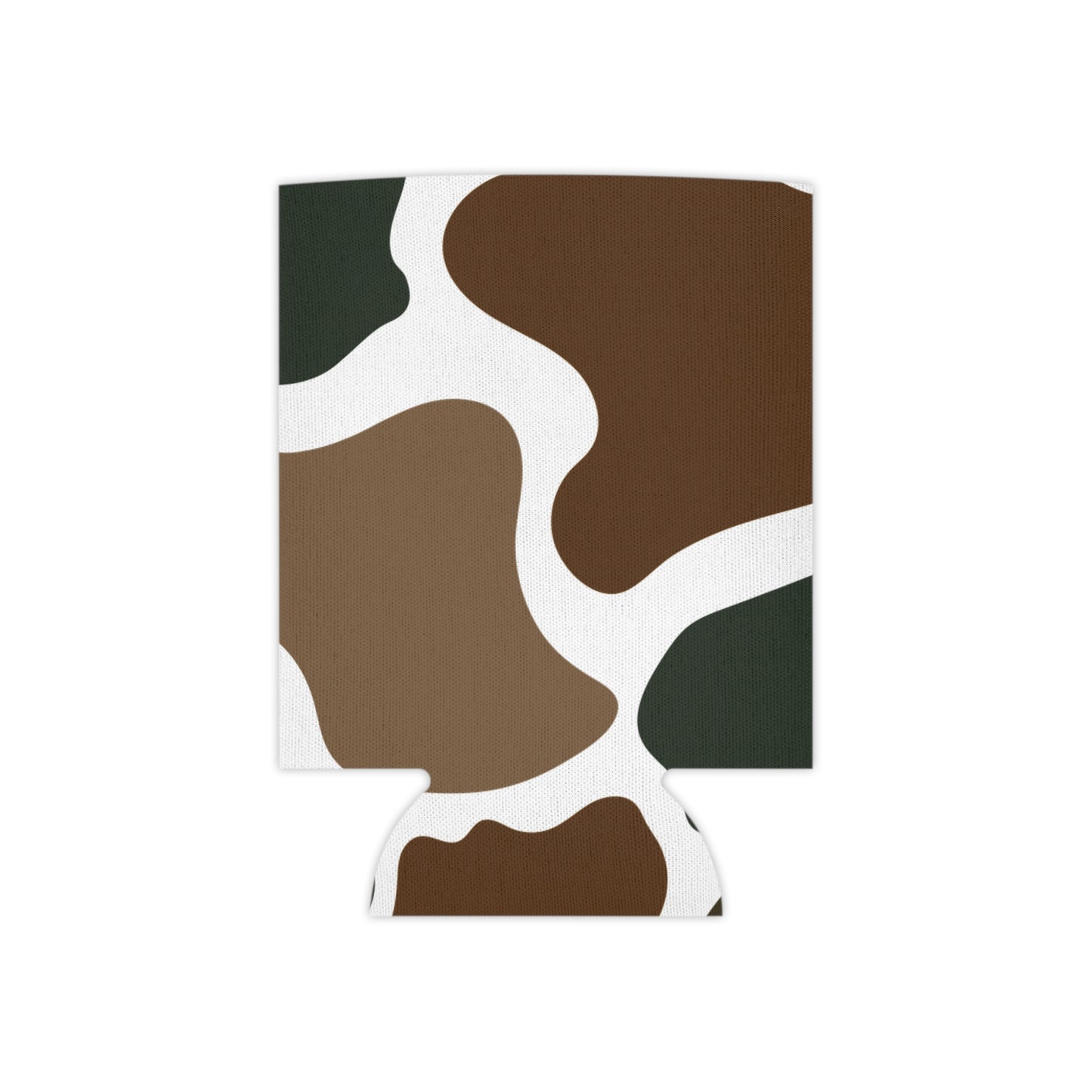 Camouflage Pattern Can Cooler – Brown Green Camo Beer Koozie