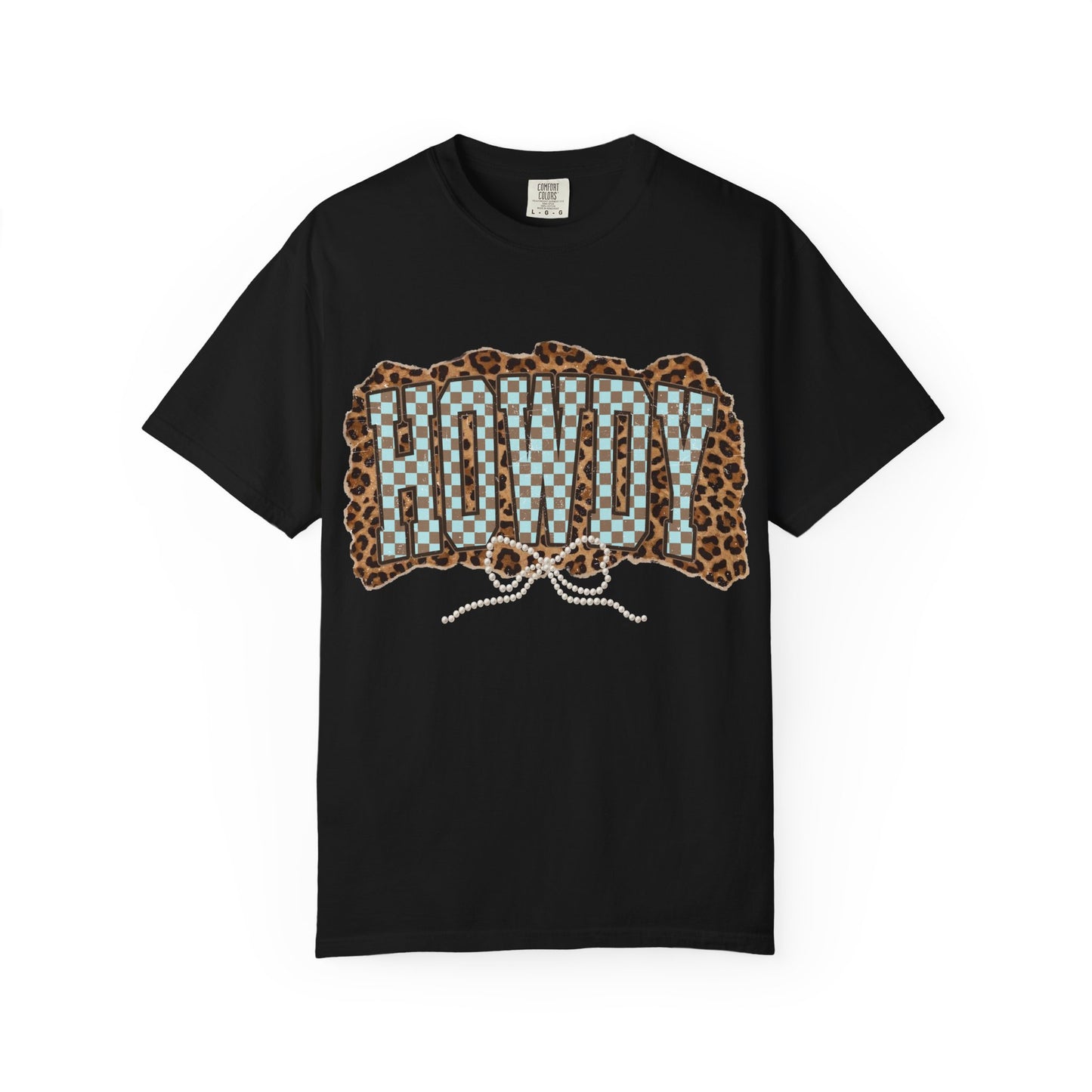 Howdy Leopard Patch T-Shirt Graphic Tee