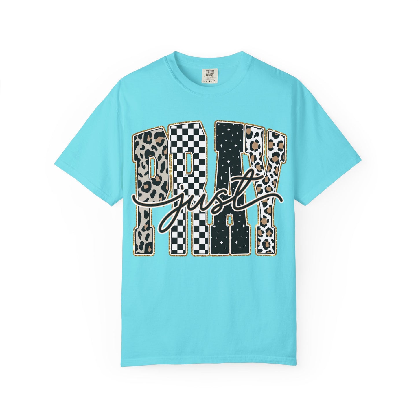 Just Play T-Shirt — Checker & Leopard Graphic Tee