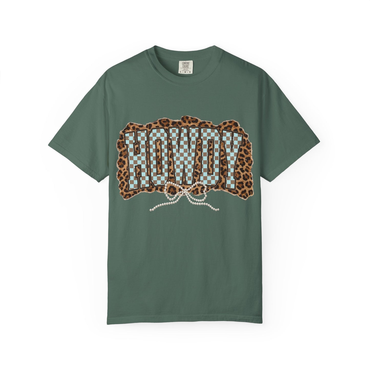 Howdy Leopard Patch T-Shirt Graphic Tee