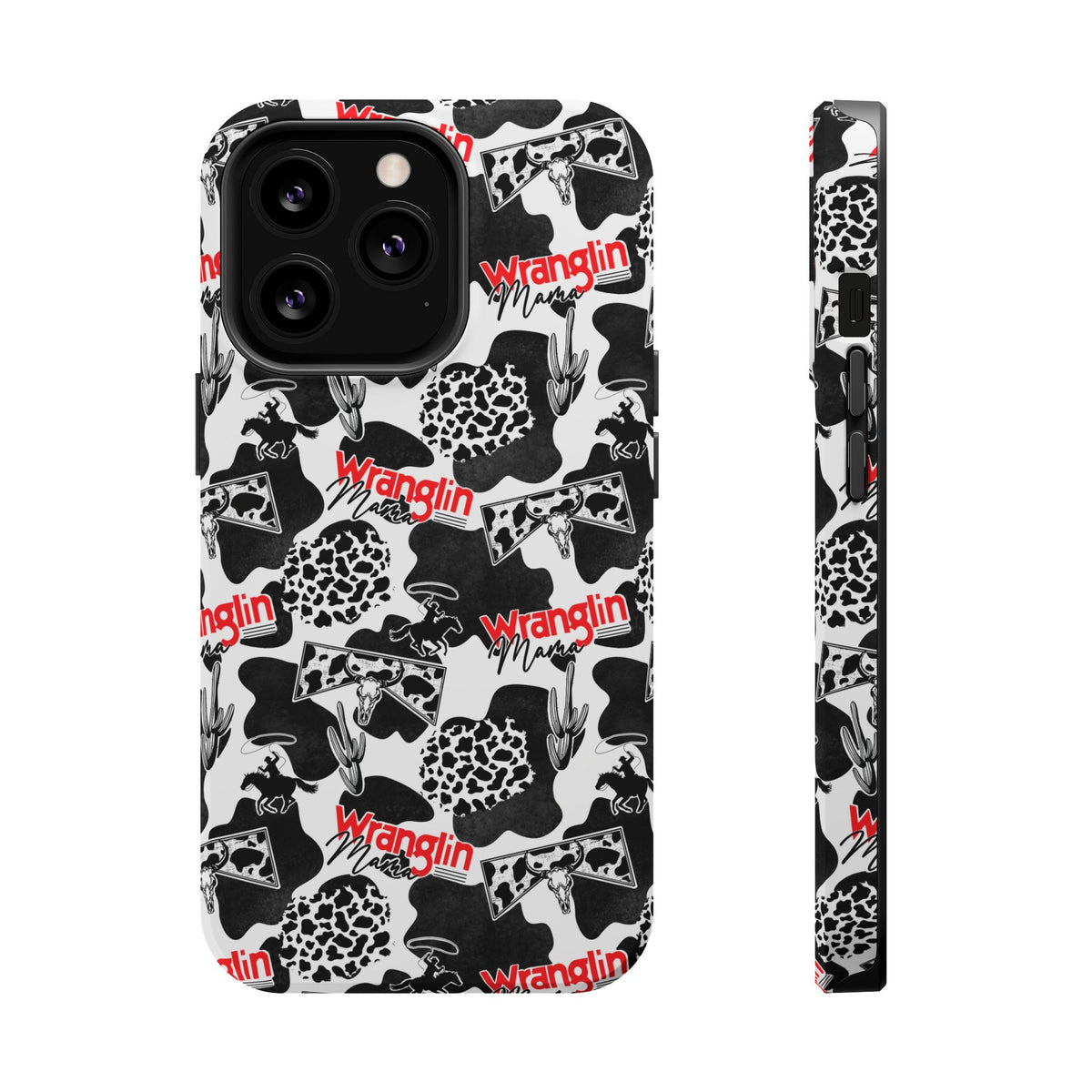 Cow Print 'Wranglin' Magnetic Impact iPhone Case