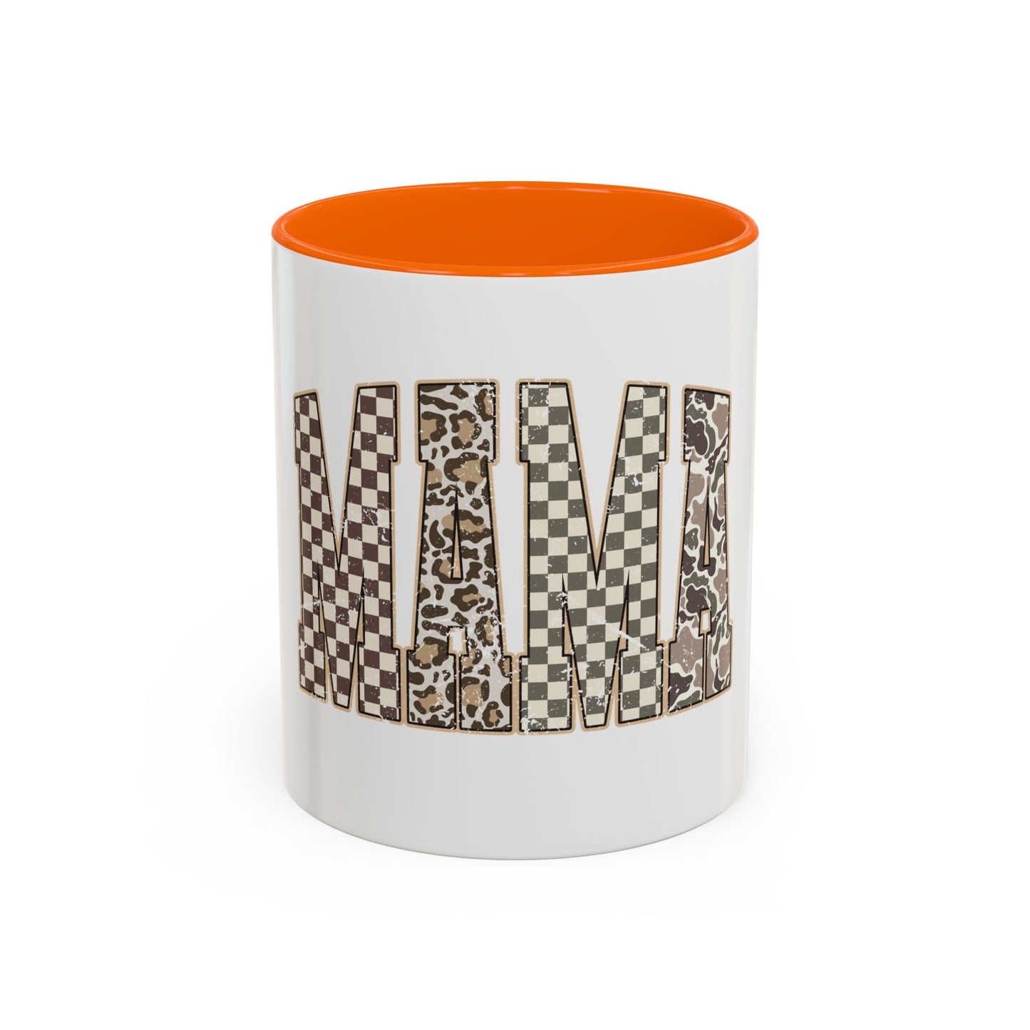 Mama Leopard & Checker Accent Coffee Mug