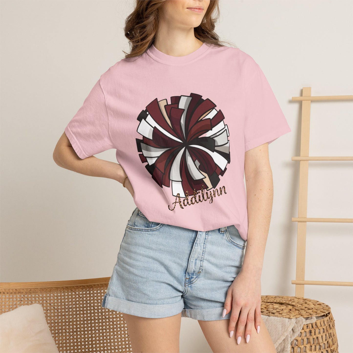 Personalized Peppermint Swirl T-Shirt — Custom Name Holiday Tee