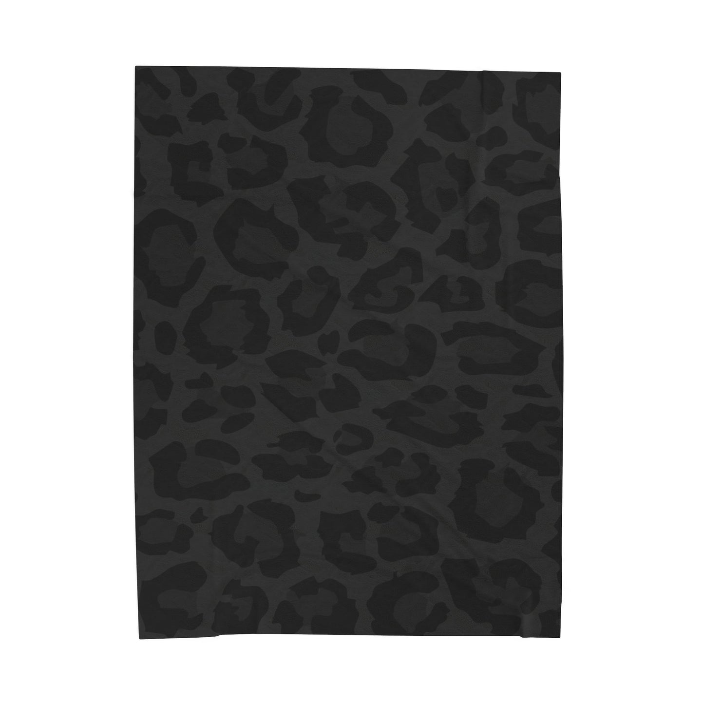 Black Leopard Velveteen Plush Blanket