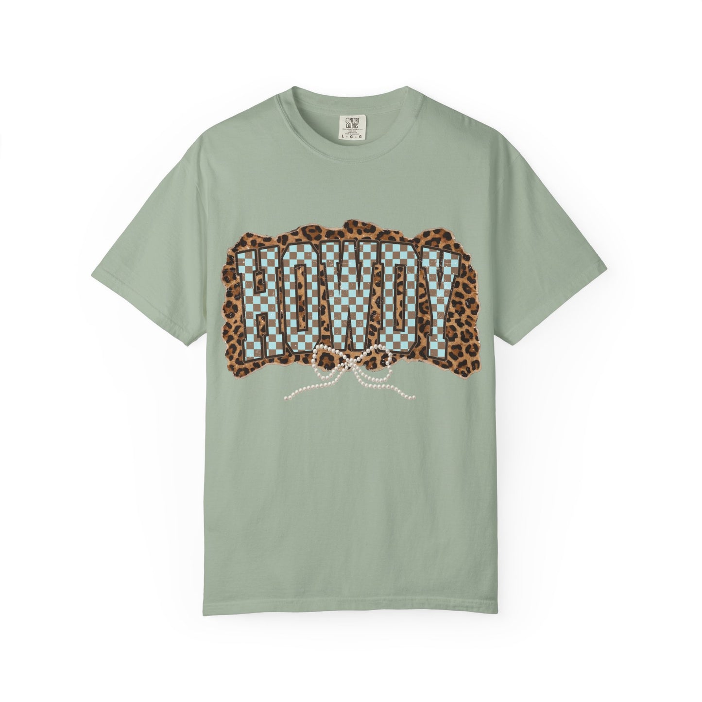 Howdy Leopard Patch T-Shirt Graphic Tee