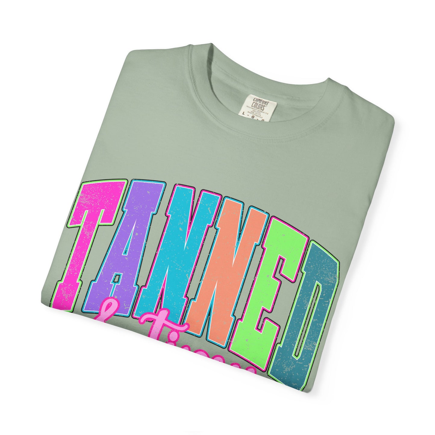 "Tanned & Tipsy" Colorful Beach Graphic Tee