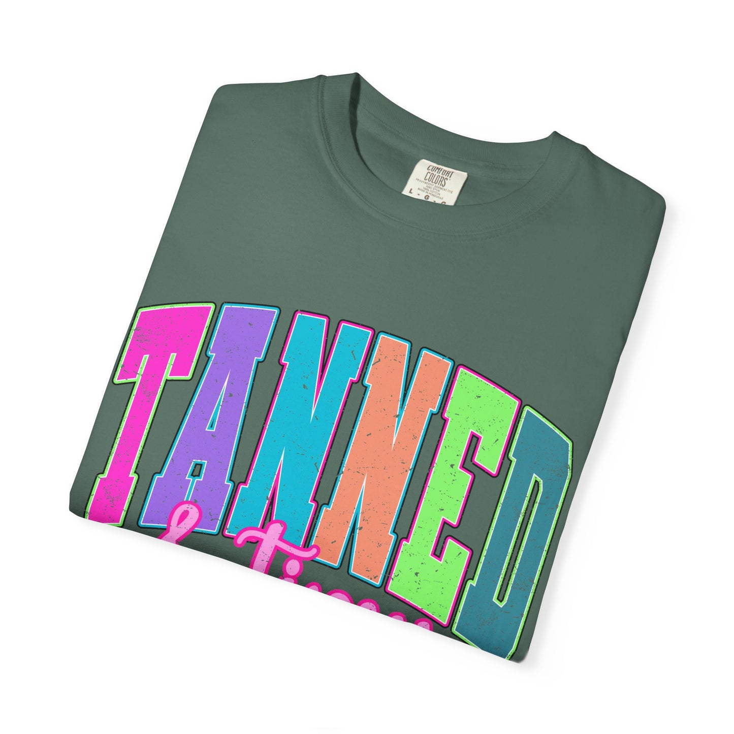 "Tanned & Tipsy" Colorful Beach Graphic Tee