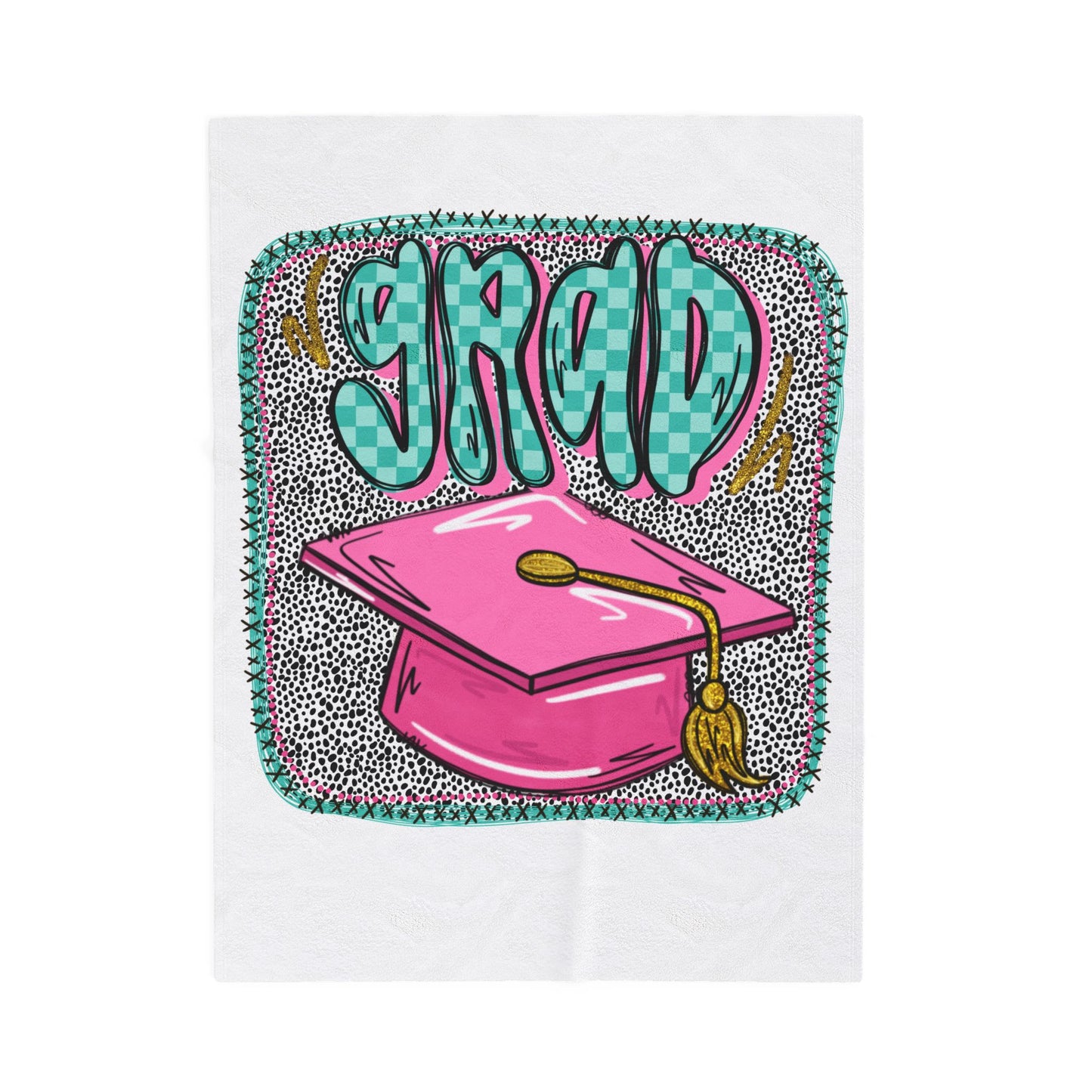 Graduation Cap Plush Blanket