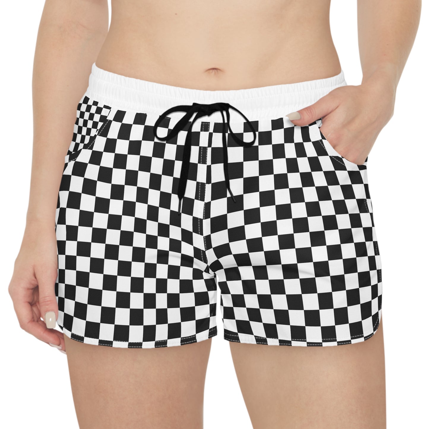 Checkerboard Women's Casual Shorts