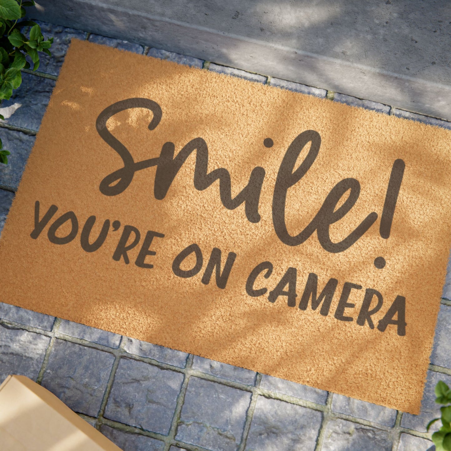 Smile! You’re On Camera Doormat