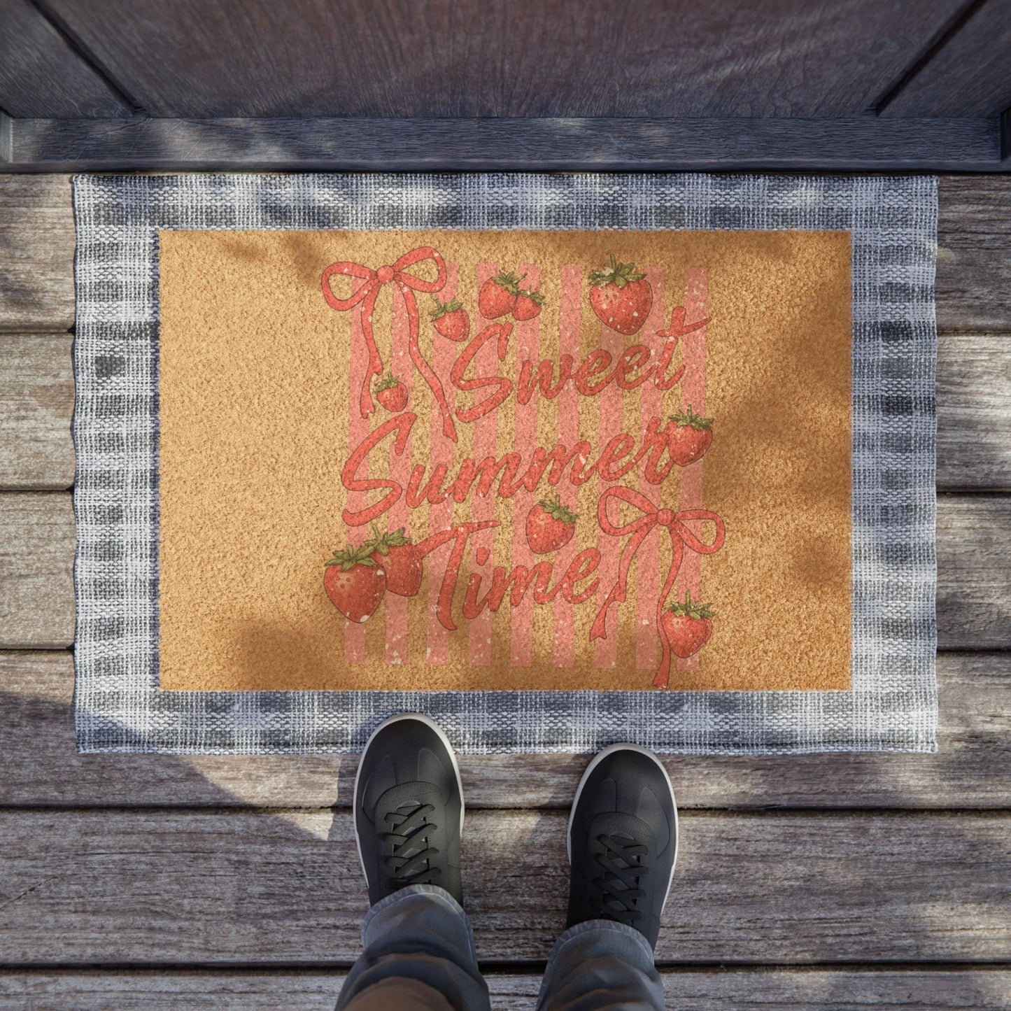 Doormat - Sweet Summer Time Strawberry Welcome Mat