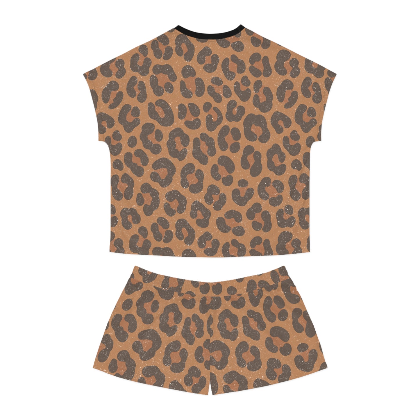 Leopard Print Women's Short Pajama Set