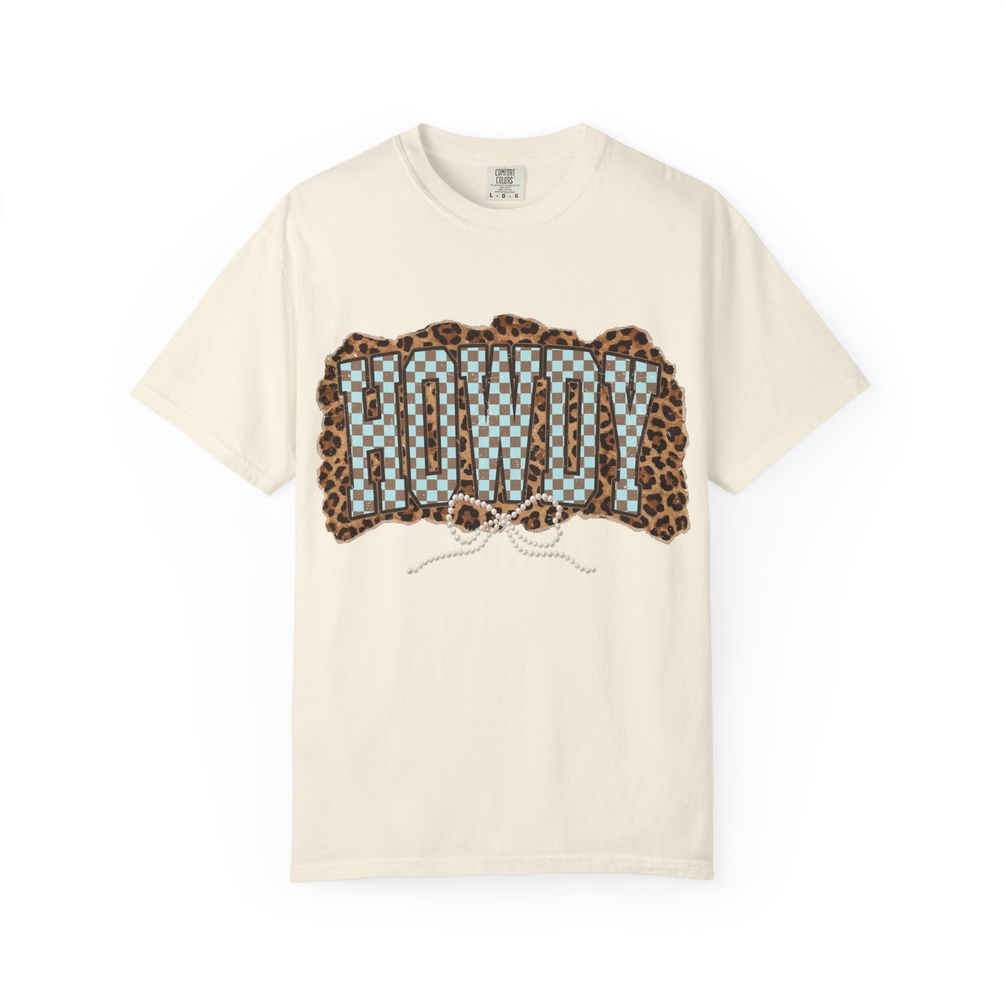 Howdy Leopard Patch T-Shirt Graphic Tee