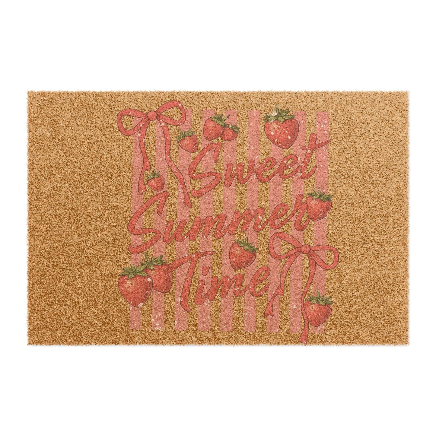 Doormat - Sweet Summer Time Strawberry Welcome Mat