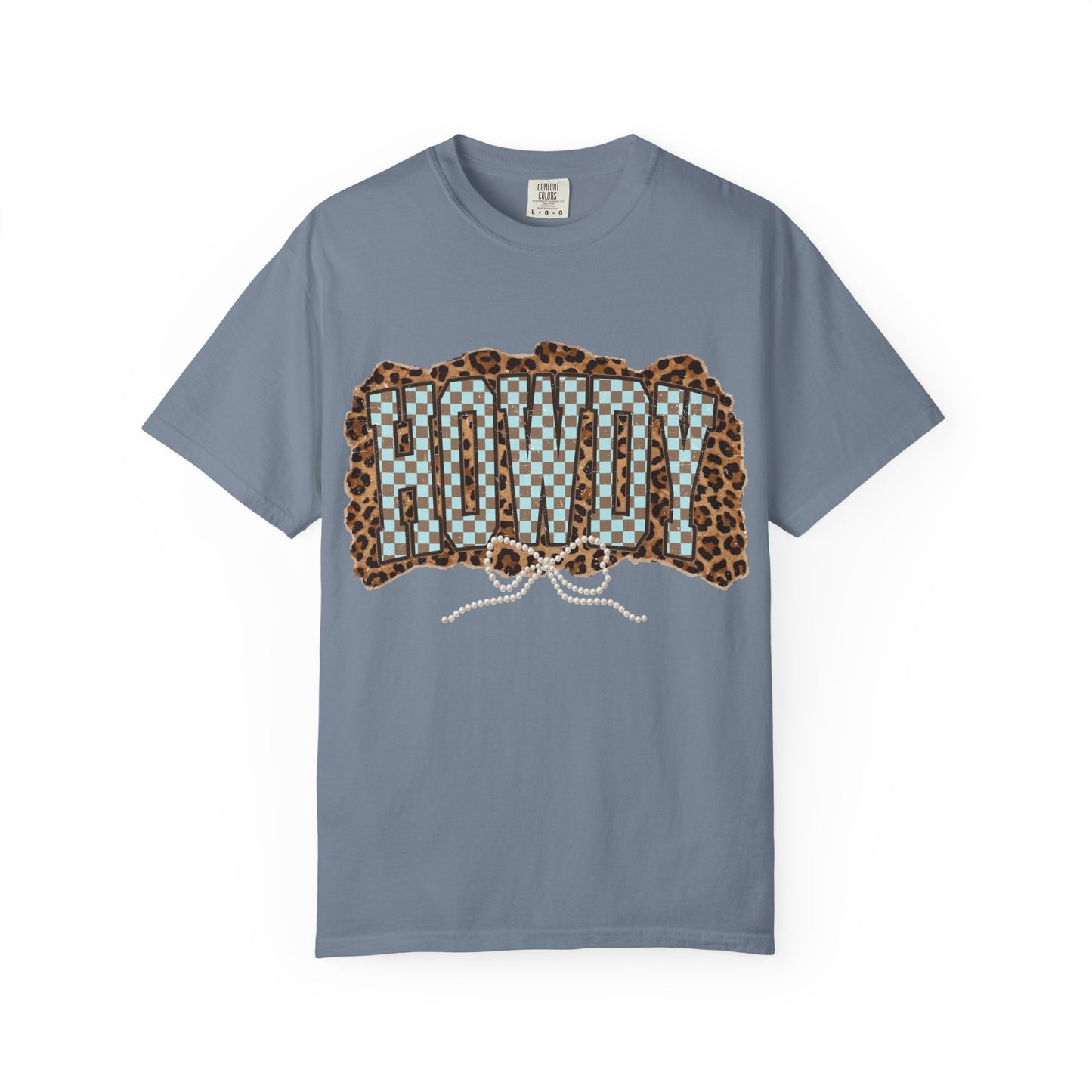 Howdy Leopard Patch T-Shirt Graphic Tee