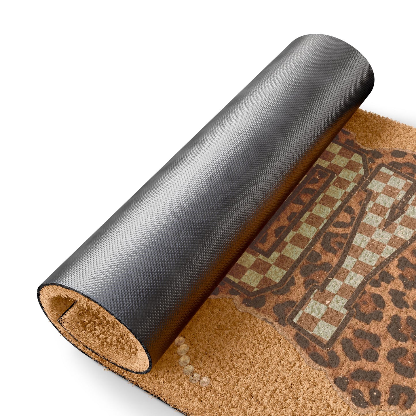 Doormat — Leopard Plaid 'Howdy' Welcome Mat