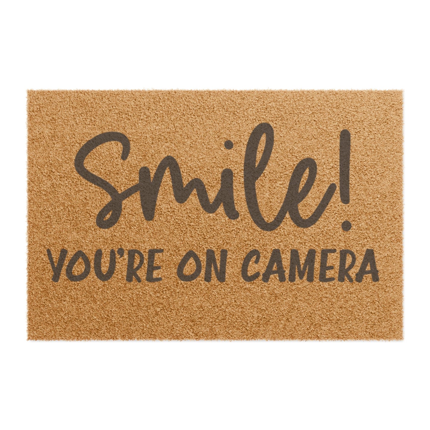 Smile! You’re On Camera Doormat