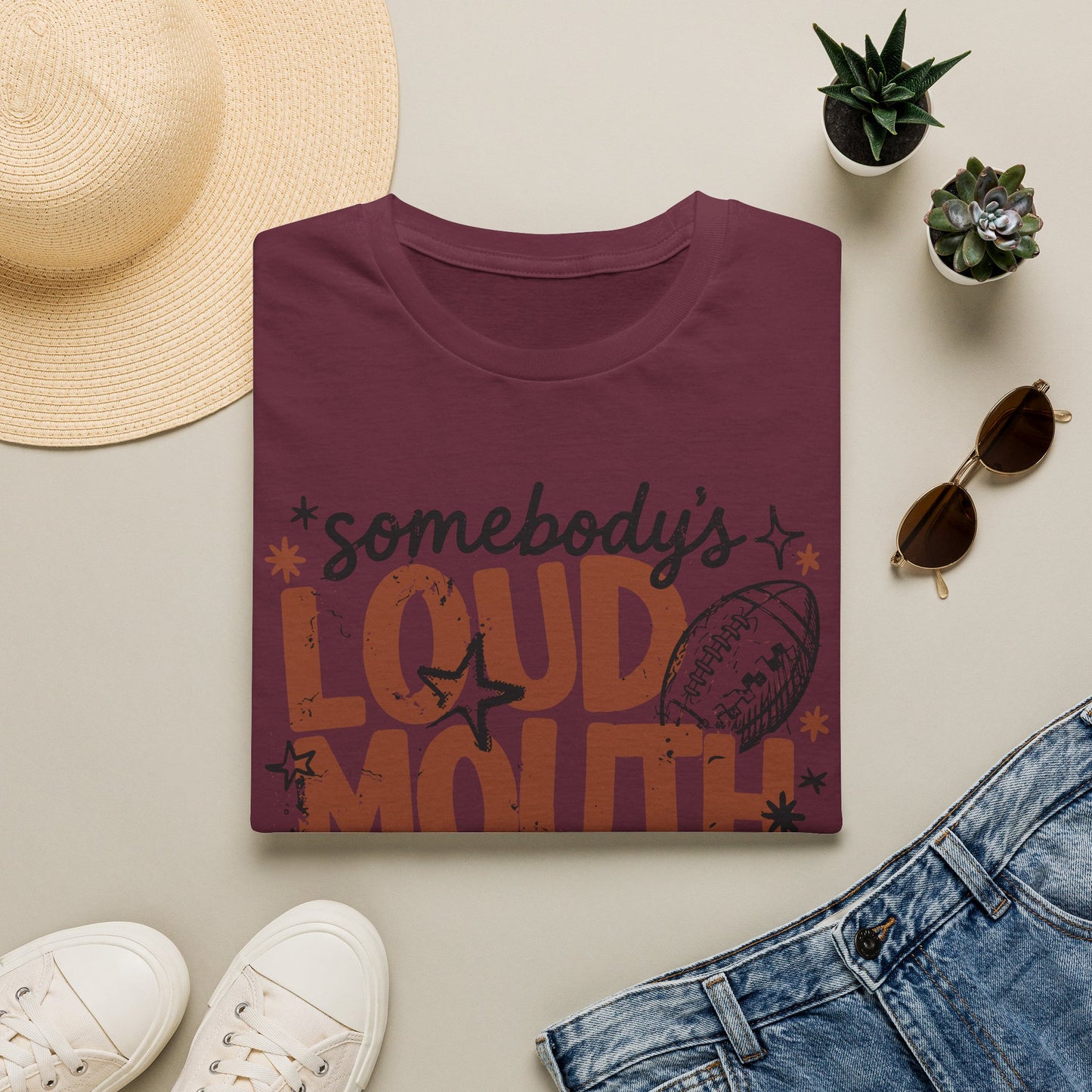Loud Mouth Football Mama T-Shirt
