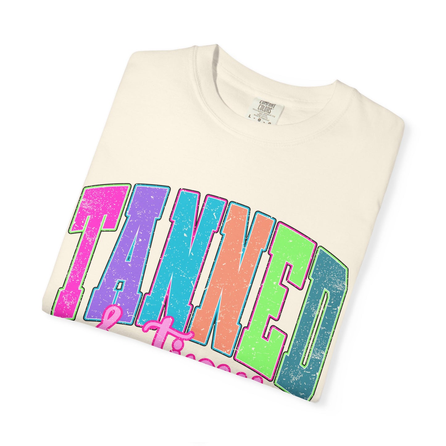 "Tanned & Tipsy" Colorful Beach Graphic Tee