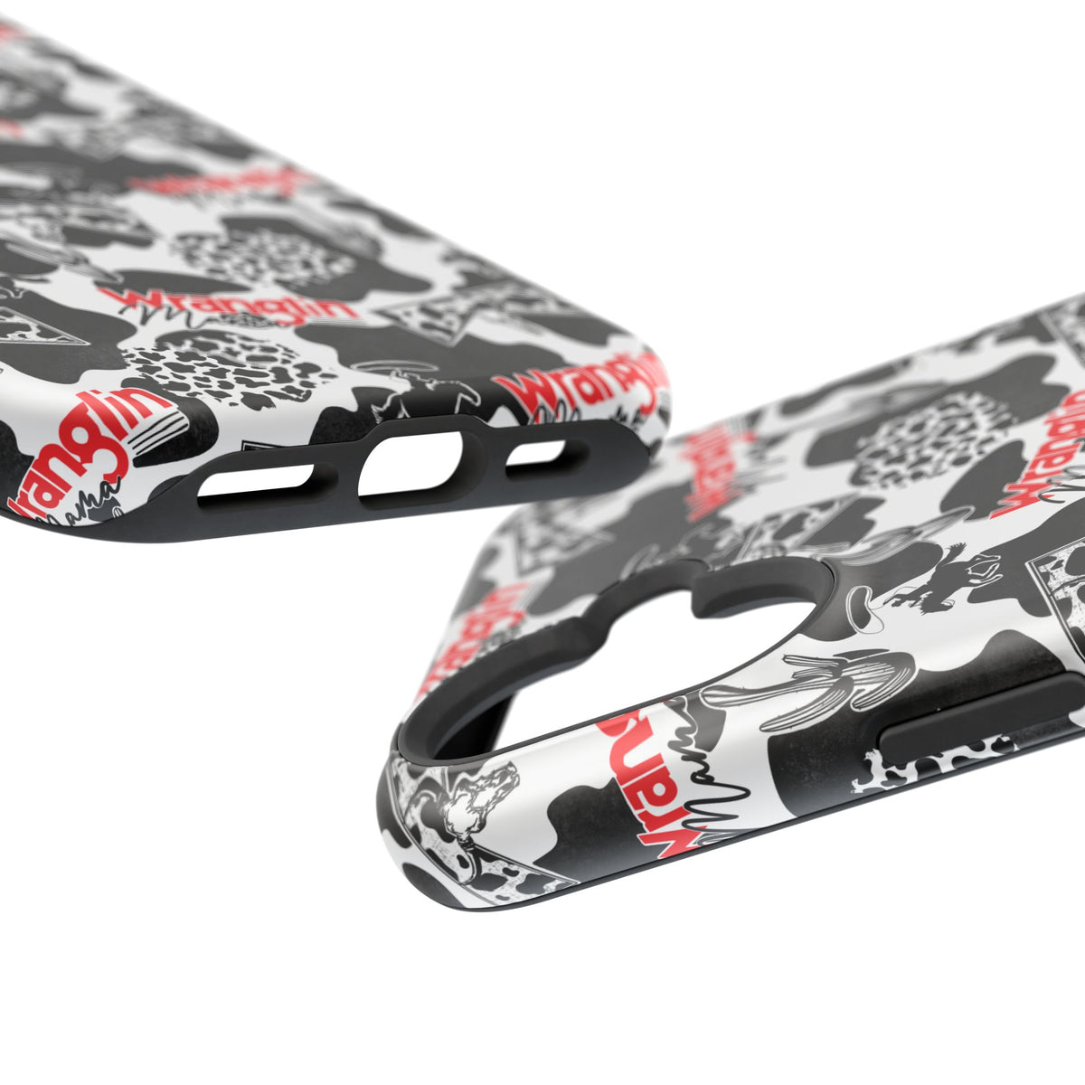 Cow Print 'Wranglin' Magnetic Impact iPhone Case