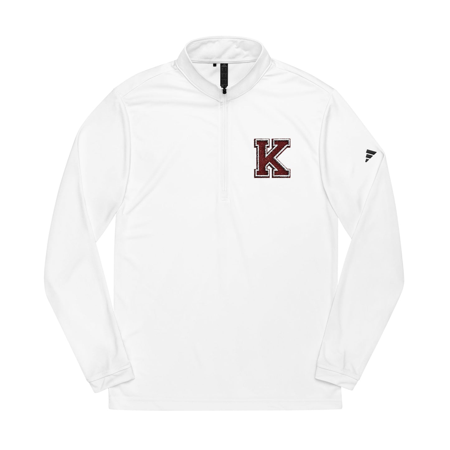 Embroidered 'K' adidas Quarter-Zip Pullover — Lightweight Performance Top