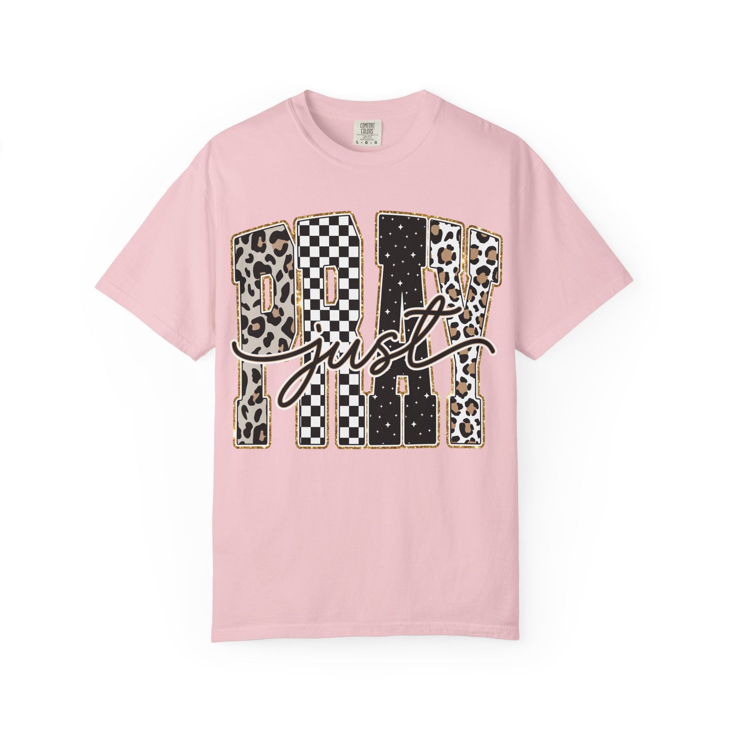 Just Play T-Shirt — Checker & Leopard Graphic Tee