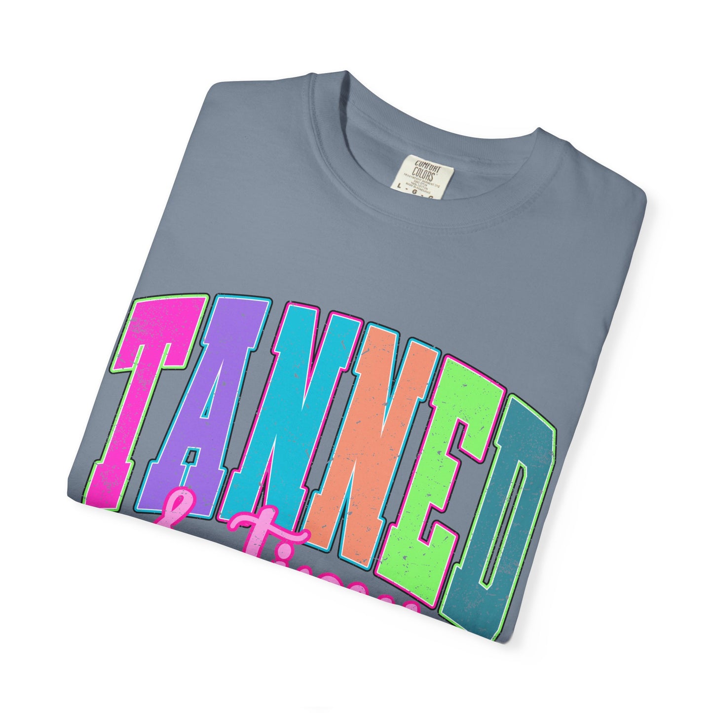 "Tanned & Tipsy" Colorful Beach Graphic Tee