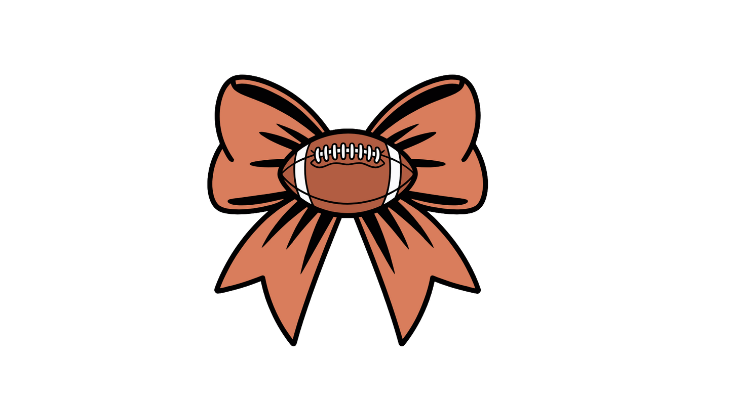 Football Bow Shaped Pillow