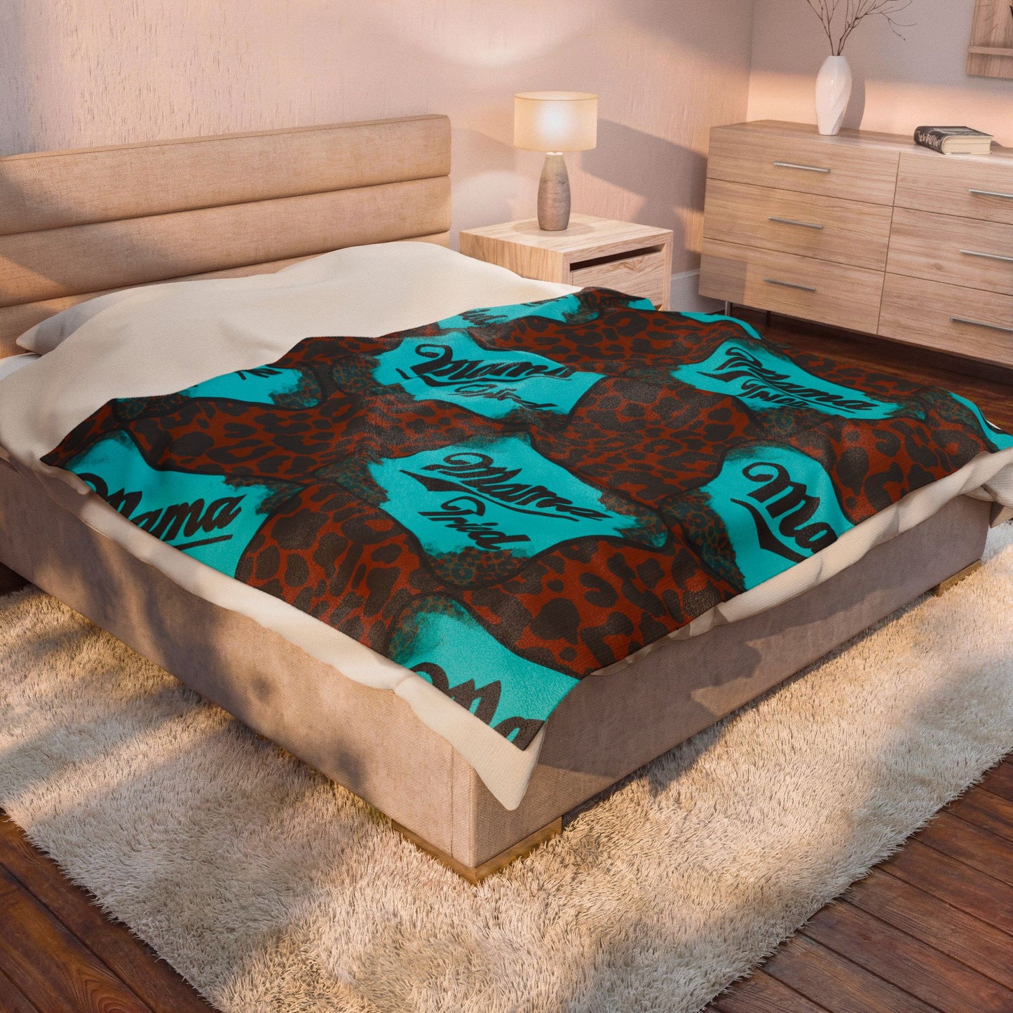 Mama Tried Velveteen Plush Blanket
