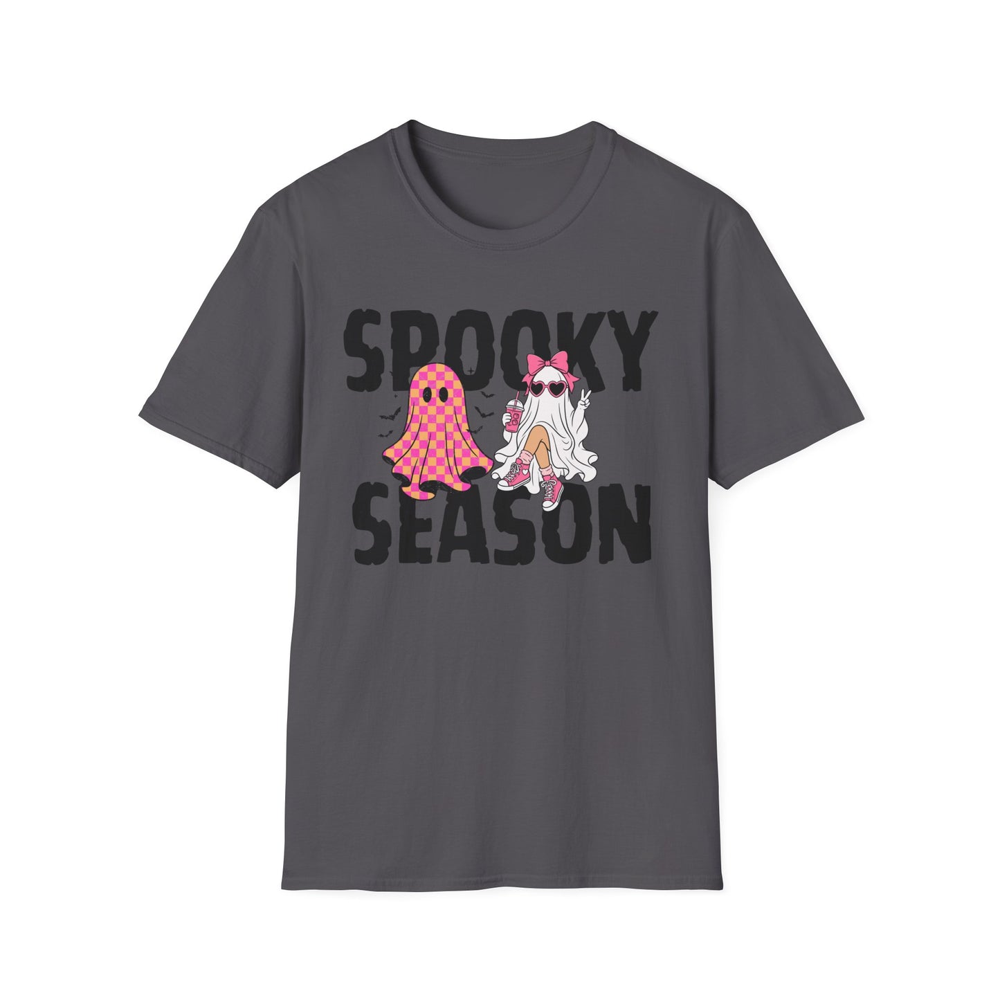 Spooky Season T-Shirt — Cute Ghost & Glam Halloween Tee