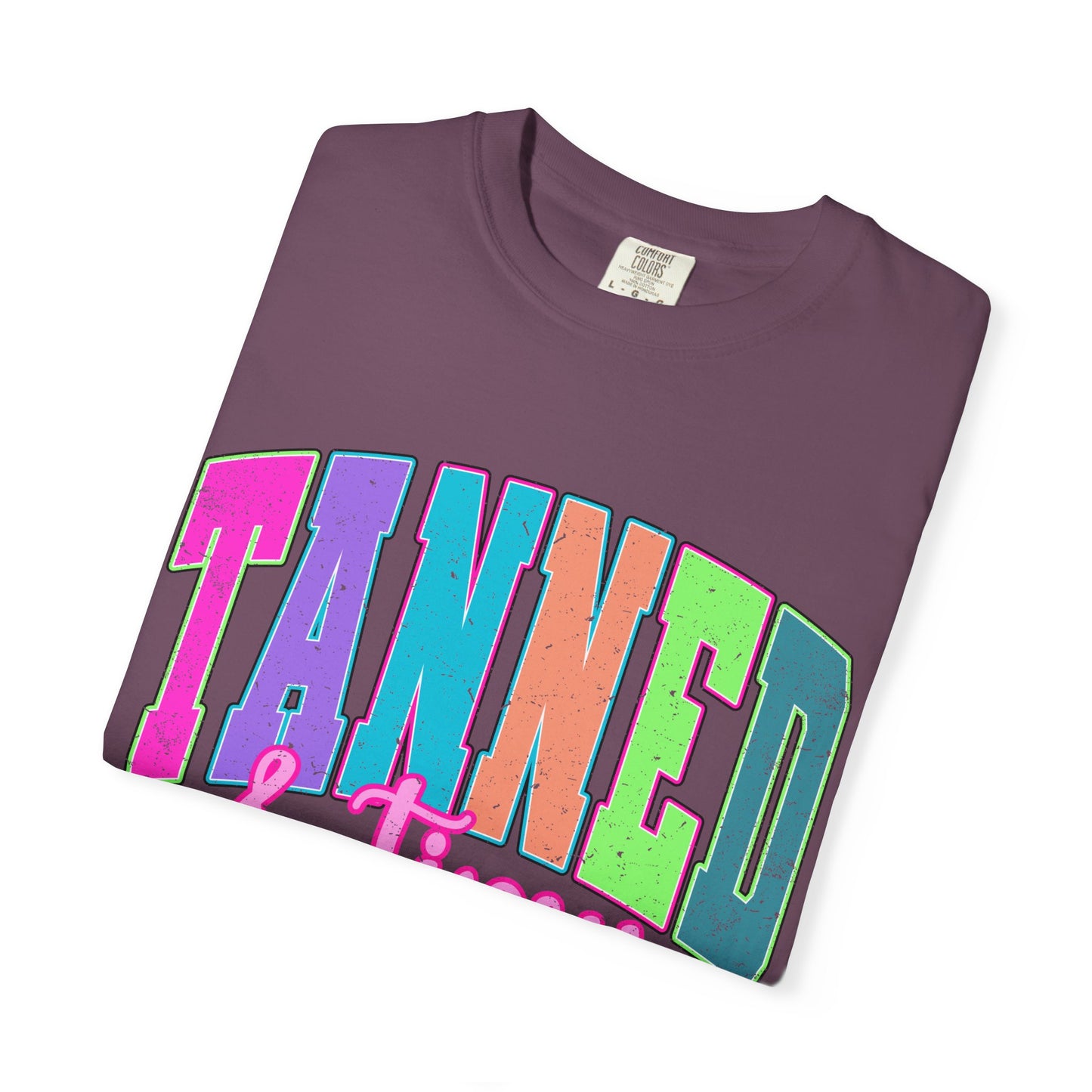 "Tanned & Tipsy" Colorful Beach Graphic Tee