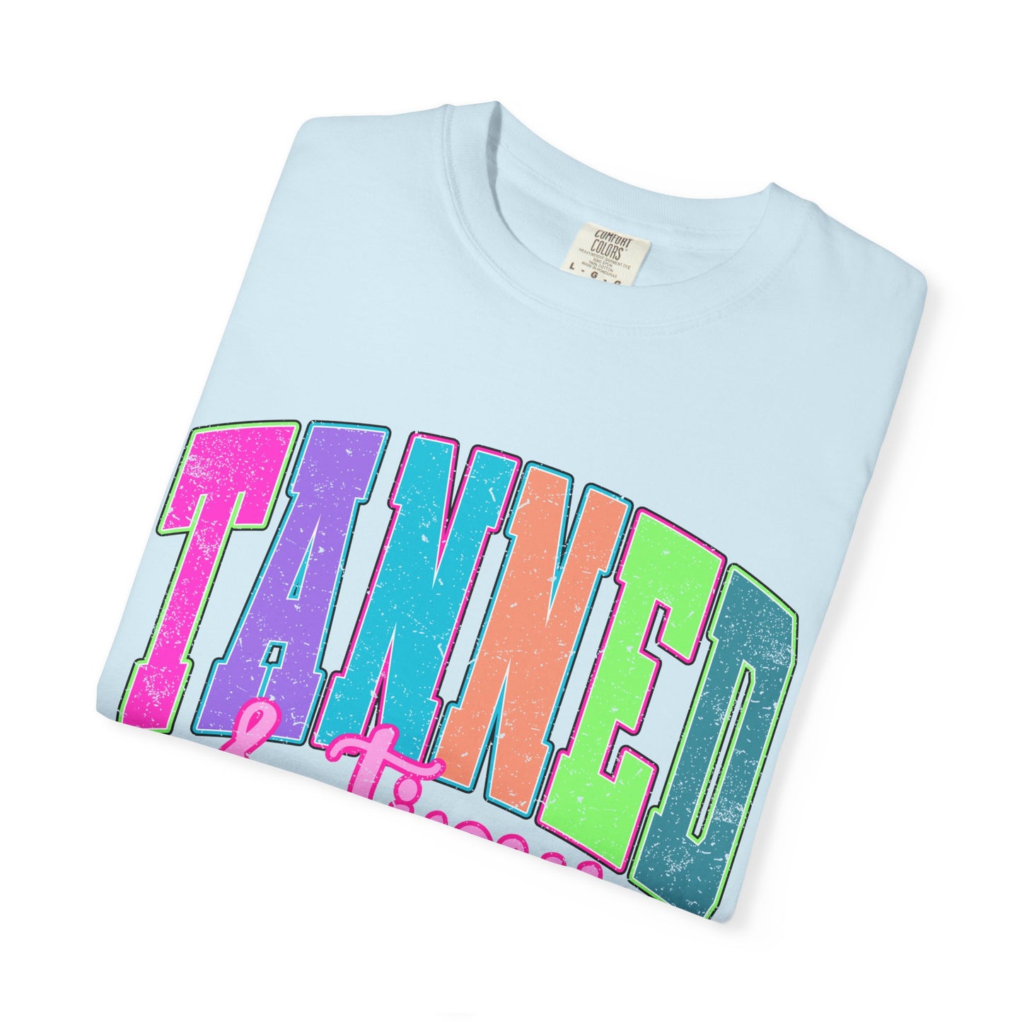 "Tanned & Tipsy" Colorful Beach Graphic Tee