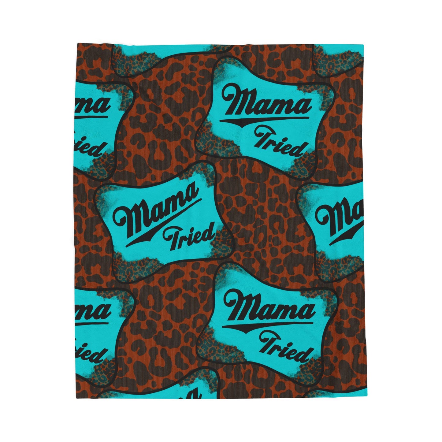 Mama Tried Velveteen Plush Blanket