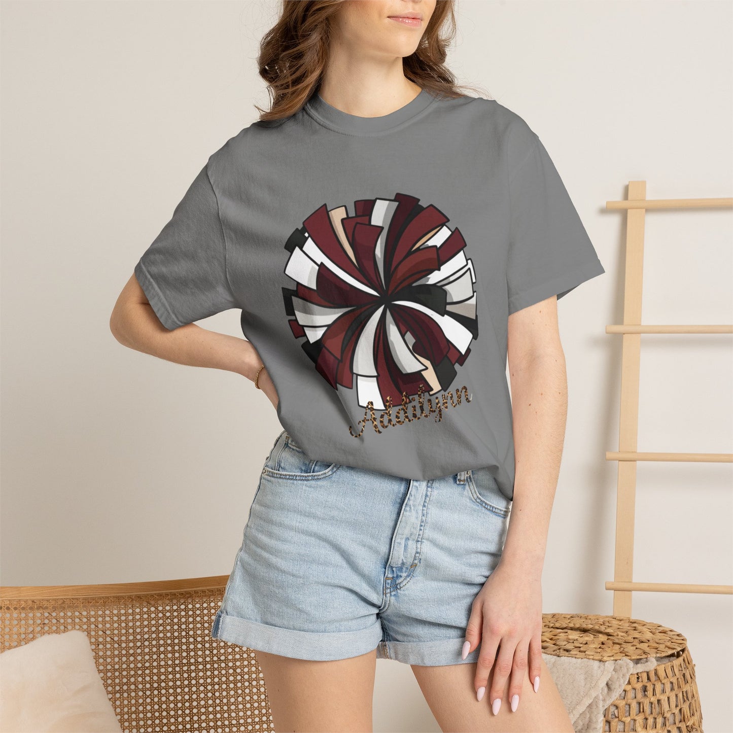 Personalized Peppermint Swirl T-Shirt — Custom Name Holiday Tee