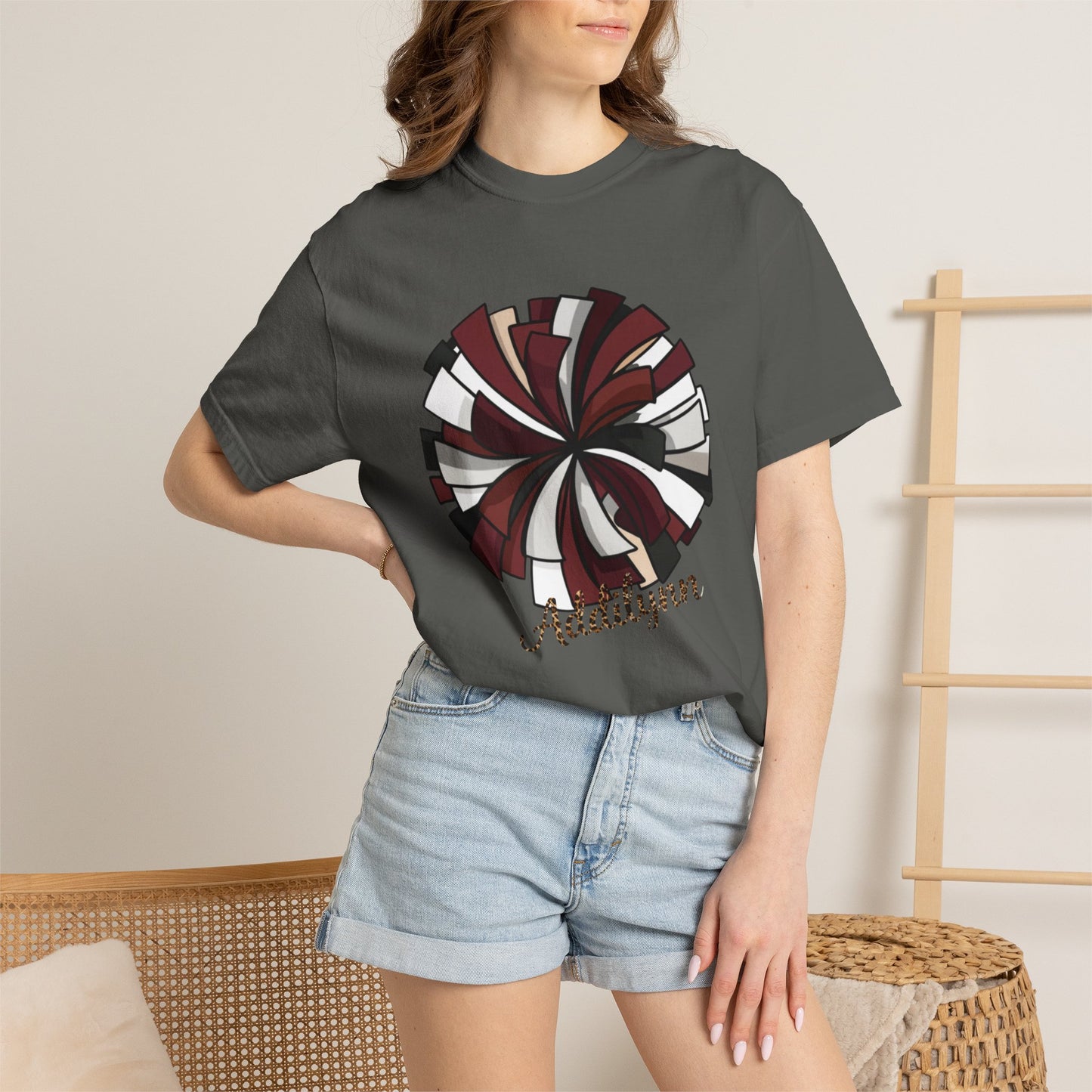 Personalized Peppermint Swirl T-Shirt — Custom Name Holiday Tee
