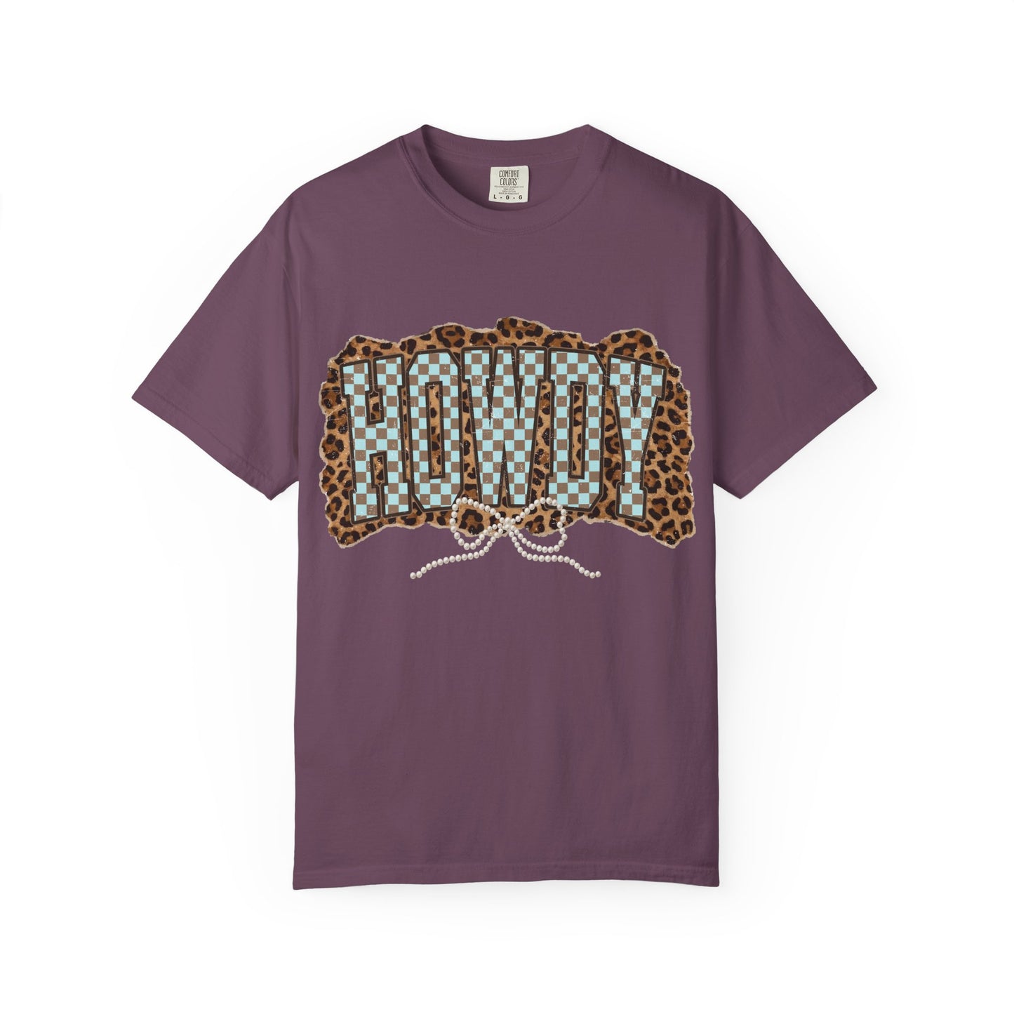 Howdy Leopard Patch T-Shirt Graphic Tee