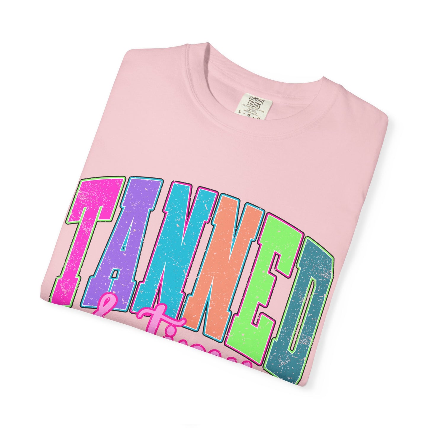 "Tanned & Tipsy" Colorful Beach Graphic Tee