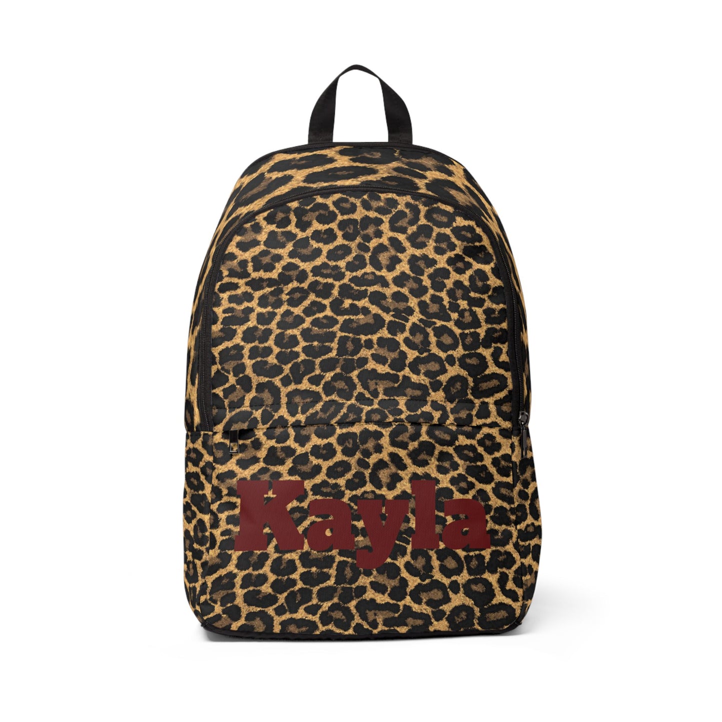 Leopard Print Personalized Backpack