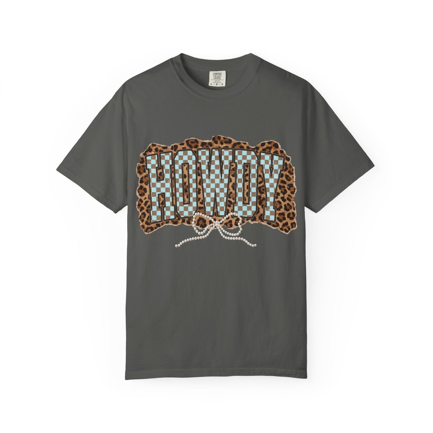 Howdy Leopard Patch T-Shirt Graphic Tee