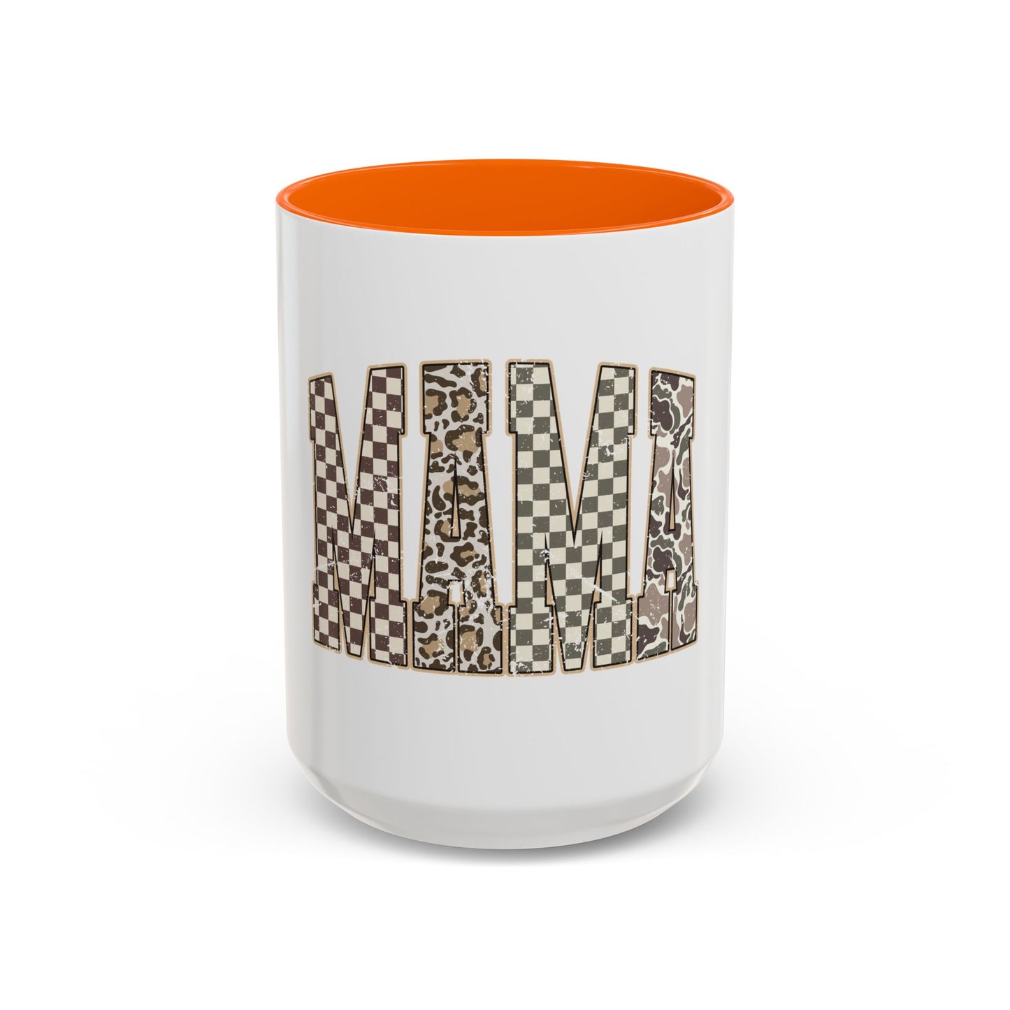 Mama Leopard & Checker Accent Coffee Mug